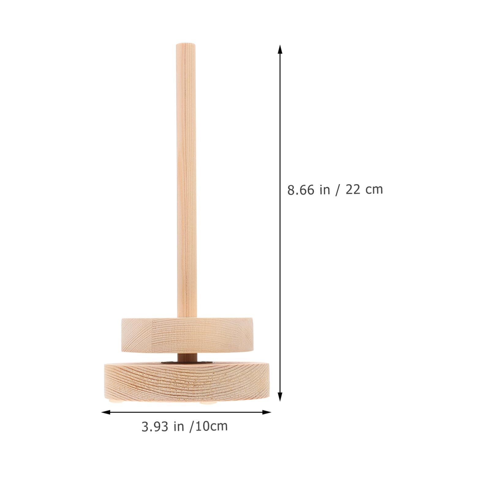 VILLCASE Wooden Yarn Spool Holder Stand - Rotatable Yarn Spindle Dispenser for Knitting, Crochet & Hair Braiding - Perfect Yarn Storage Organizer for Crafting, DIY Projects & Home Decor