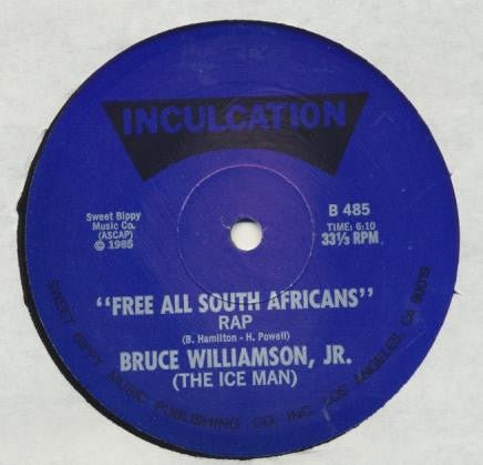 Alison Mills Newman & Bruce Williamson Jr. - Apartheid Must Die / Free All South Africans Rap Vinyl Record 12