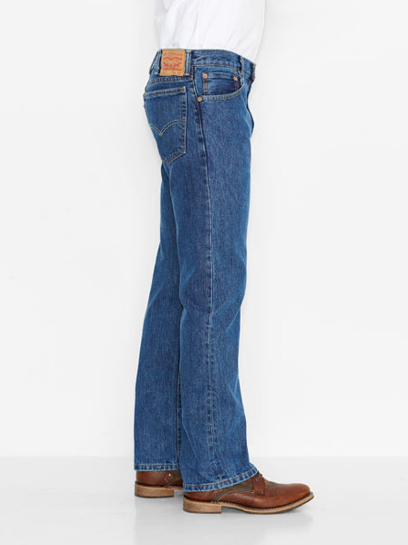 Levi's 517 Men's Bootcut Jeans - Slim Fit, Mid Rise, Medium Stonewash Denim for Casual Wear & Everyday Style