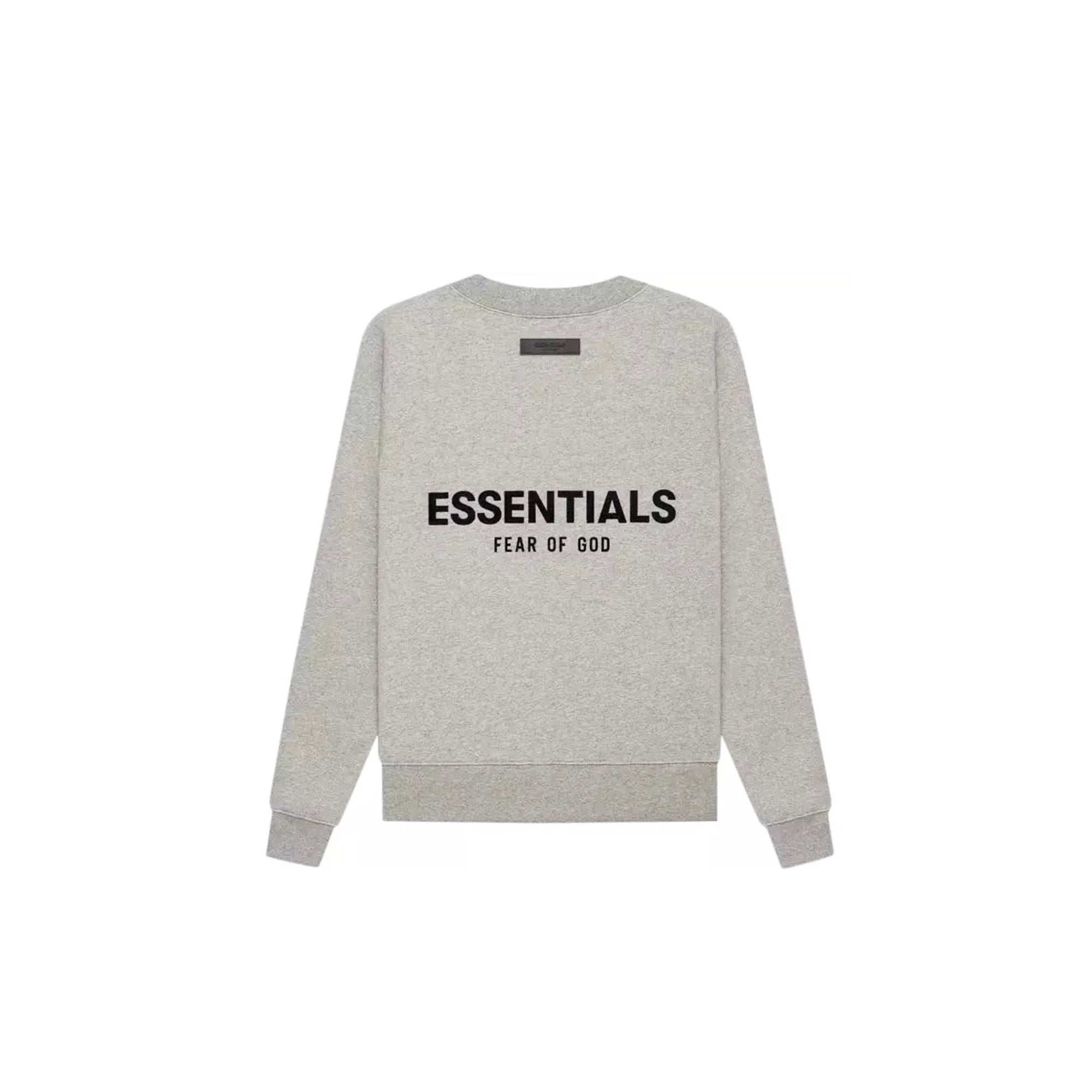 Fear of God Essentials Crewneck Sweatshirt - Dark Oatmeal Color, Oversized Fit, Cotton Blend (2022 Collection) | Perfect for Streetwear, Casual Outfits & Layering in Fall/Winter