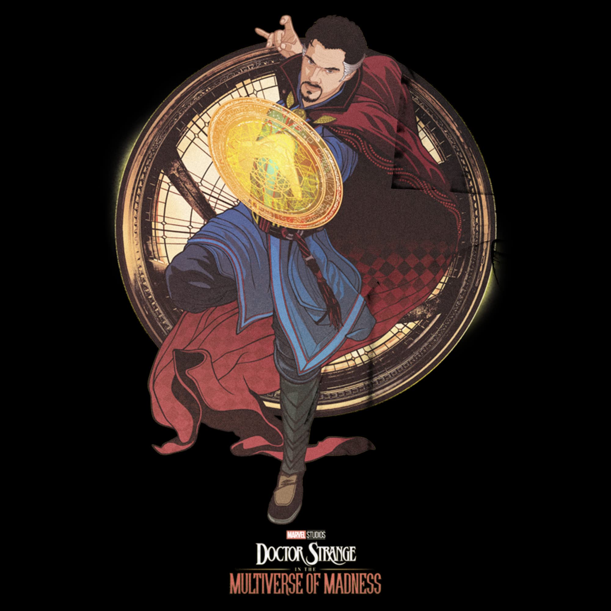 Marvel Doctor Strange in The Multiverse of Madness T-Shirt for Kids - Junior's Solo Strange Graphic Tee - Perfect for Halloween, Cosplay, and Marvel Movie Nights
