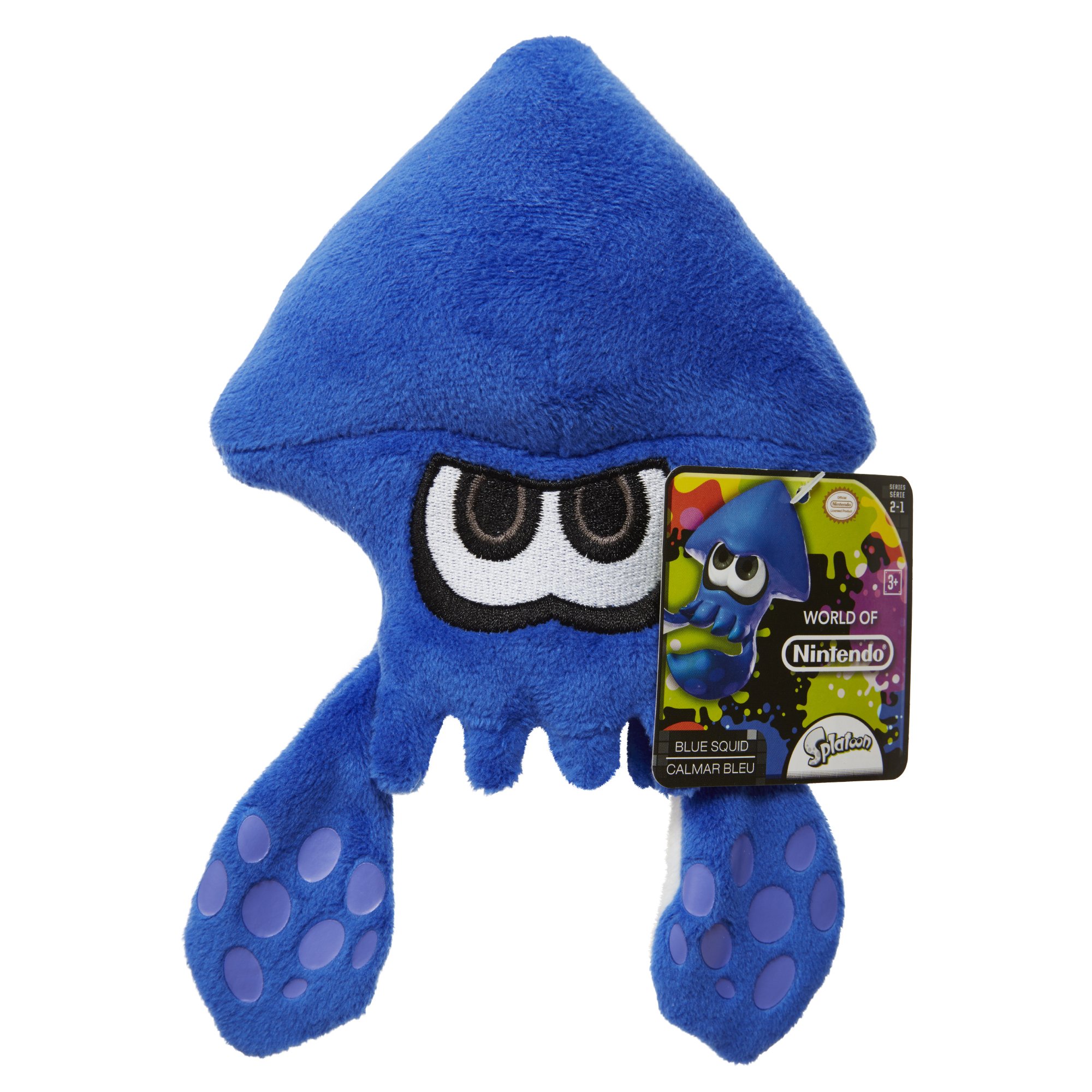 Official Nintendo Splatoon Squid Plush Toy - Soft Blue Inkling Character Stuffed Animal for Kids & Collectors | Perfect for Gaming Decor, Birthday Gifts & Anime Fans