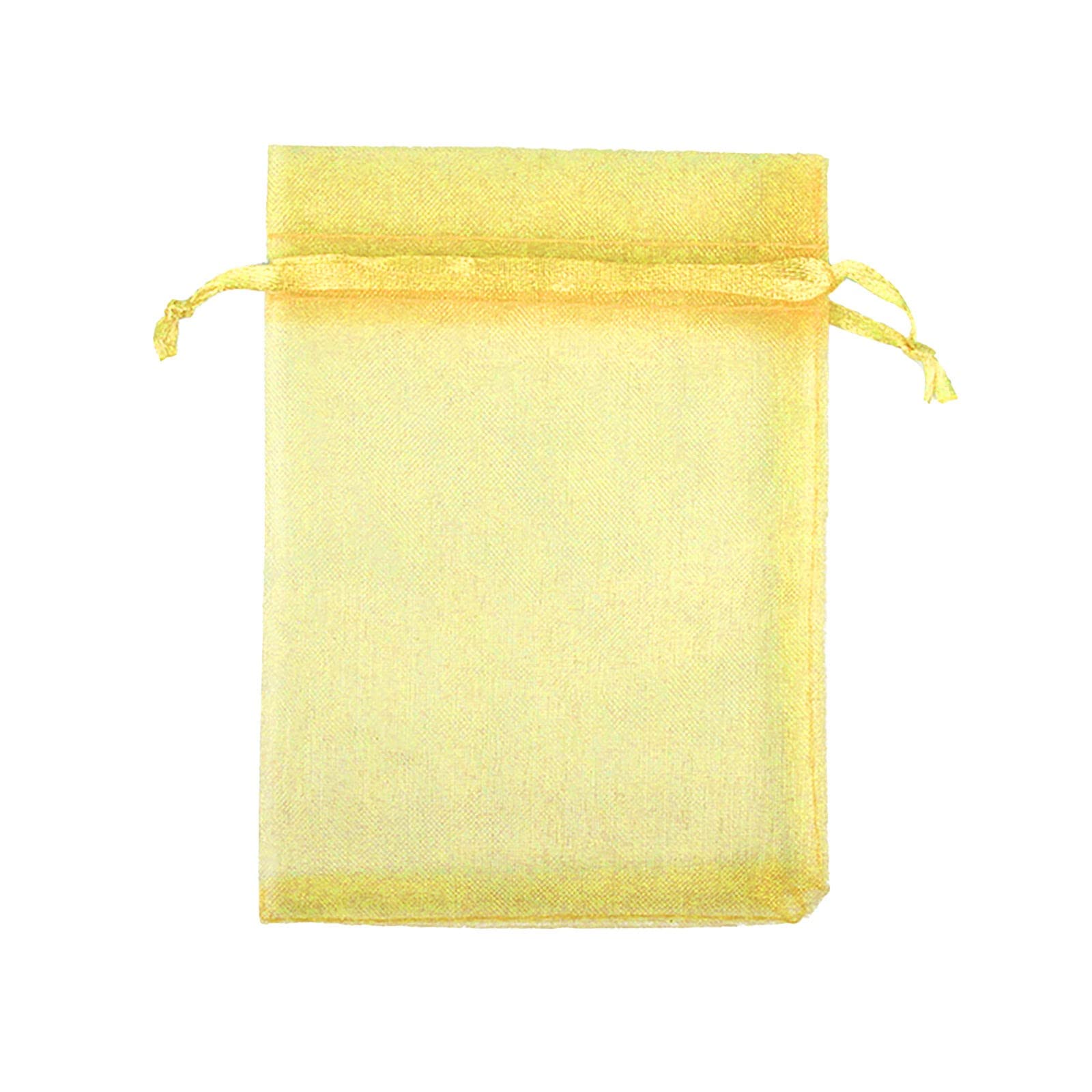 Premium 120-Pack Gold Linen Organza Drawstring Gift Bags - Perfect for Jewelry, Candy, Lavender, Christmas & Rustic Gift Wrapping - Small Favor Bags for Parties, Weddings & Special Occasions