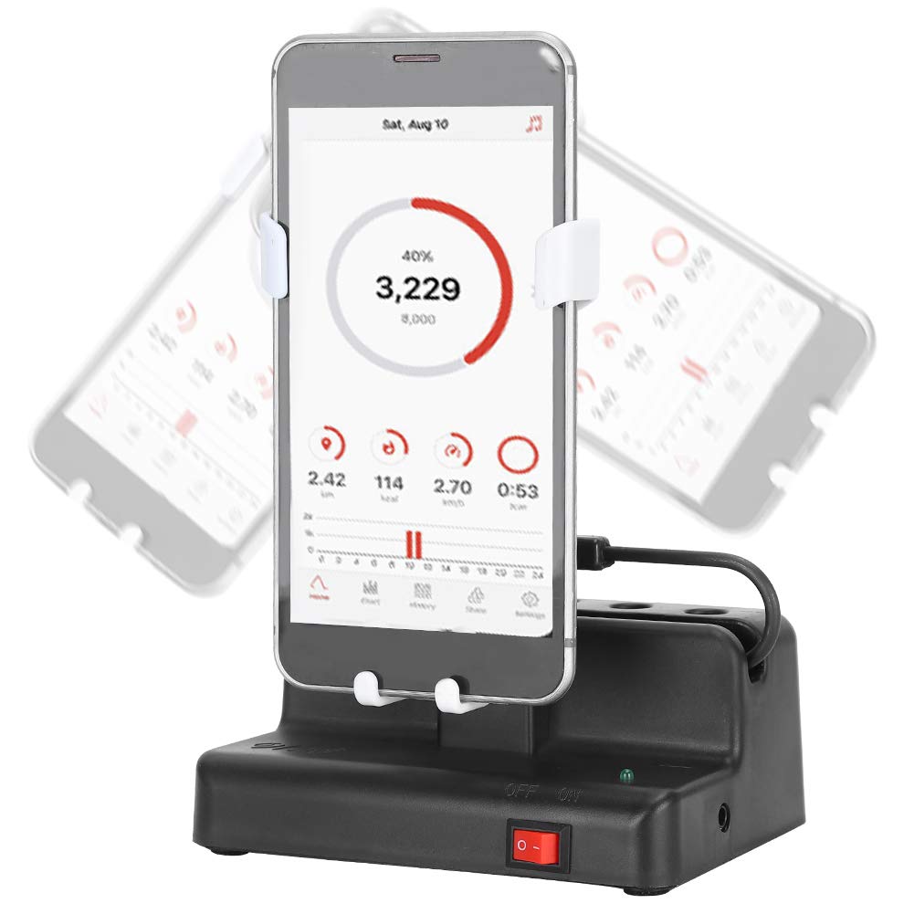 GLOGLOW Adjustable Phone Swing Step Counter - Left & Right Swing Electronic Mobile Shaker for Walking & Fitness Tracking | Perfect for Home Workouts, Outdoor Jogging & Activity Monitoring