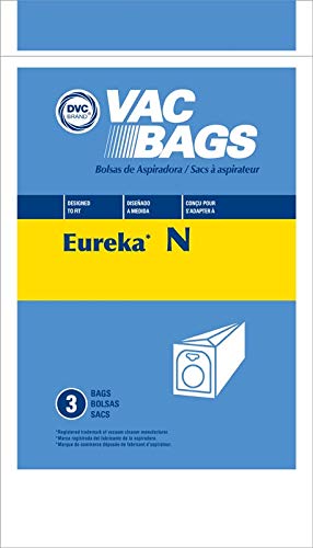 DVC Eureka Style N Mighty Mite 2 Vacuum Cleaner Bags - 3 Pack | Genuine OEM Replacement | Made in USA | Perfect for Home Cleaning & Pet Hair Removal