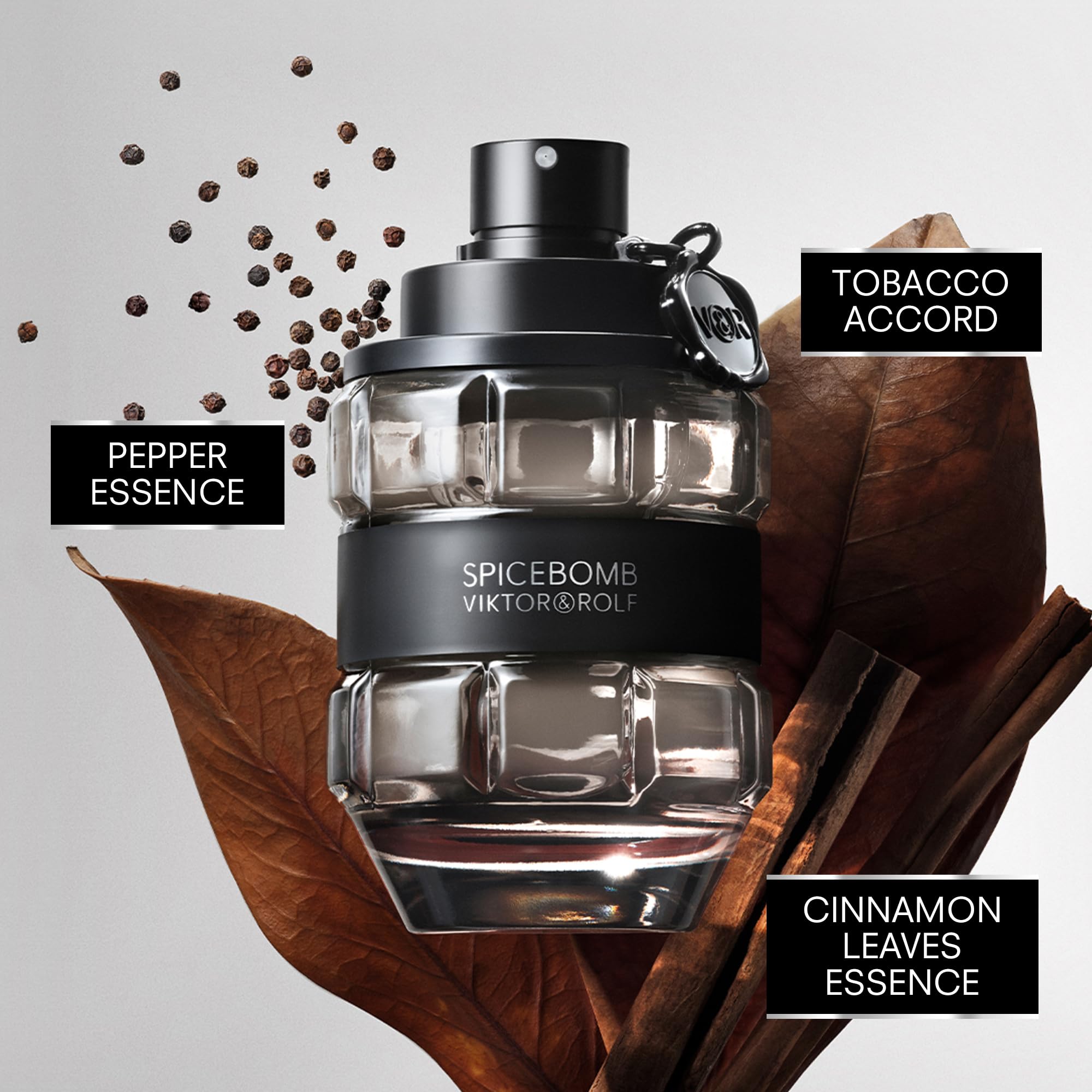 Viktor&Rolf Spicebomb Eau de Toilette for Men - Woody Spicy Cologne with Citrus & Tobacco Notes - Perfect for Date Night & Special Occasions