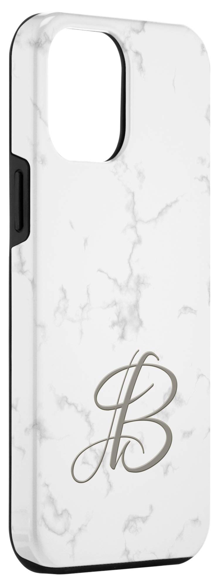 iPhone 12 Pro Max Custom Monogram Phone Case - Personalized Alphabet Letter B Design - Durable Protective Cover for Work, Travel & Everyday Use