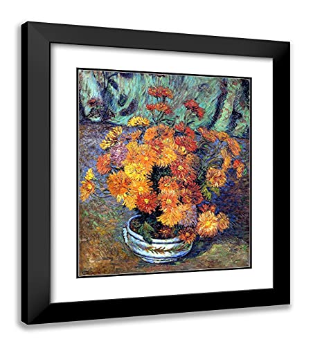 Black Modern Wood Frame with Double Matting