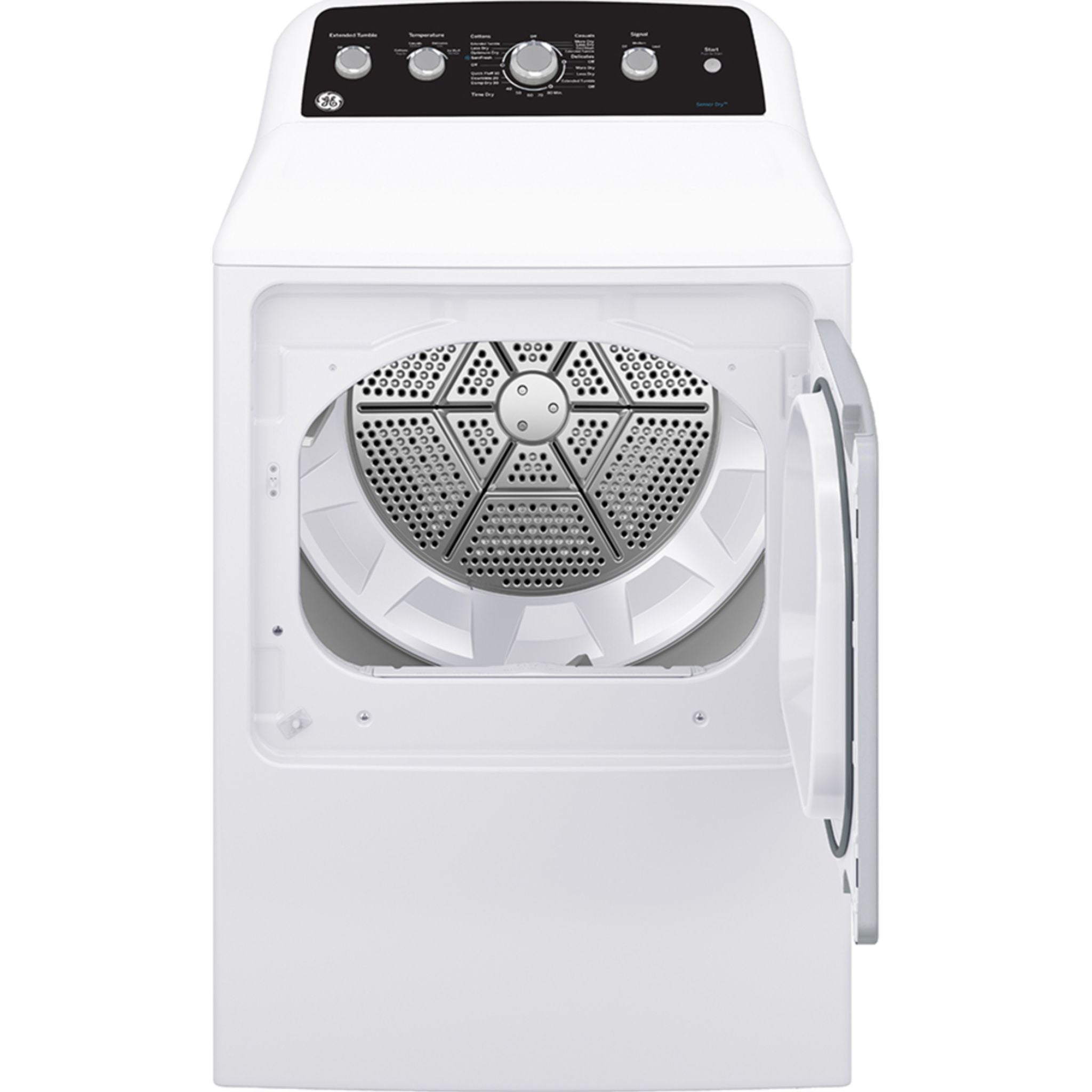 GE GTD49GBMRWS 7.4 Cu. Ft. White Gas Dryer - Energy Efficient Laundry Appliance for Home & Apartment Use