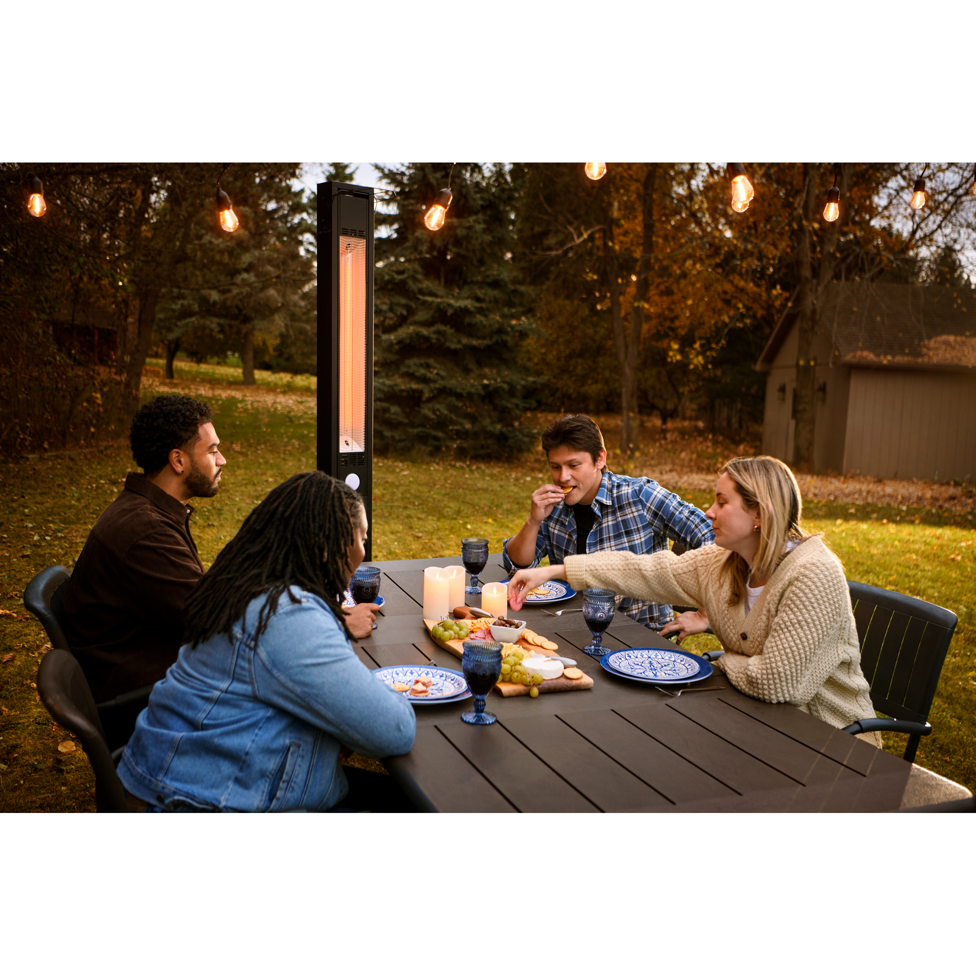 Napoleon Phantom Freestanding Outdoor Electric Infrared Heater - Patio, Deck & Backyard Heating Solution for Year-Round Comfort