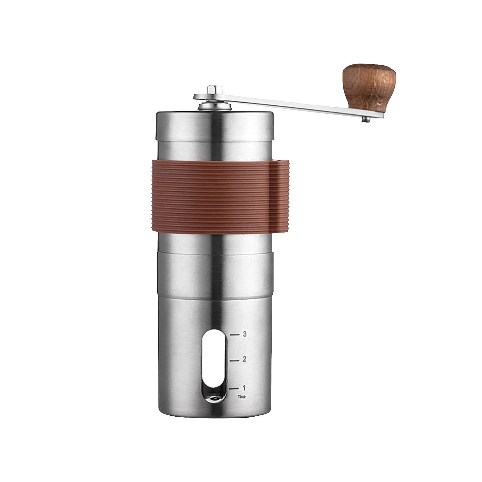 Premium Stainless Steel Manual Coffee Grinder - Portable Handheld Burr Mill for Espresso, French Press & Pour Over - Kitchen, Dining & Bar Utensil Set (Multicolor, One Size) - Perfect for Home Brewing, Camping & Travel