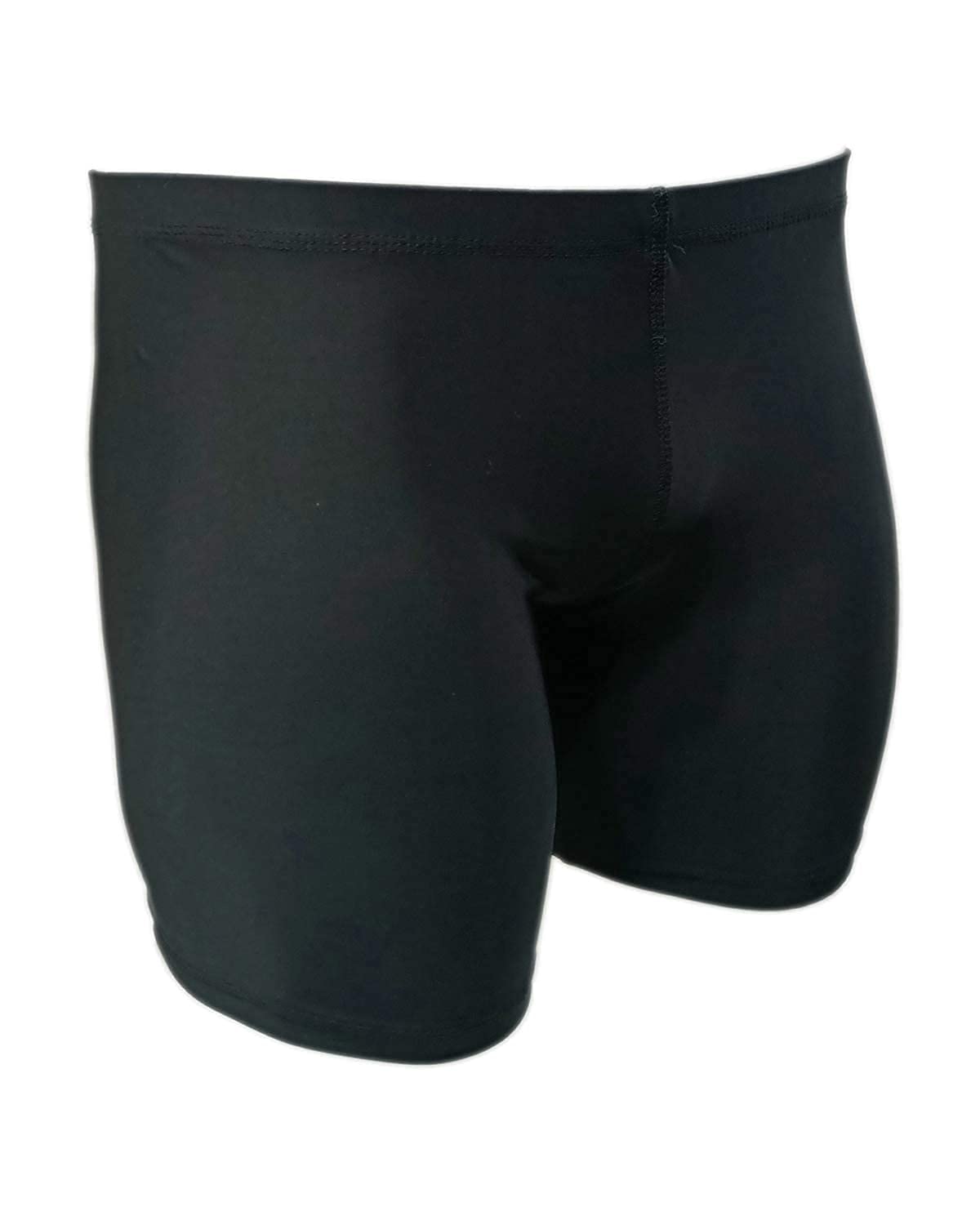 ZIXIN Men's Compression Sports Shorts - Breathable Workout Running Shorts for Men, Half Tights with Pockets, Black | Ideal for Gym, Jogging & Athletic Training
