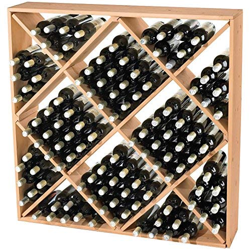 Large 120 Bottle Wine Rack - Natural Wood Storage for Wine Cellar, Kitchen & Dining Room | Perfect for Home Bars, Restaurants & Wine Collectors