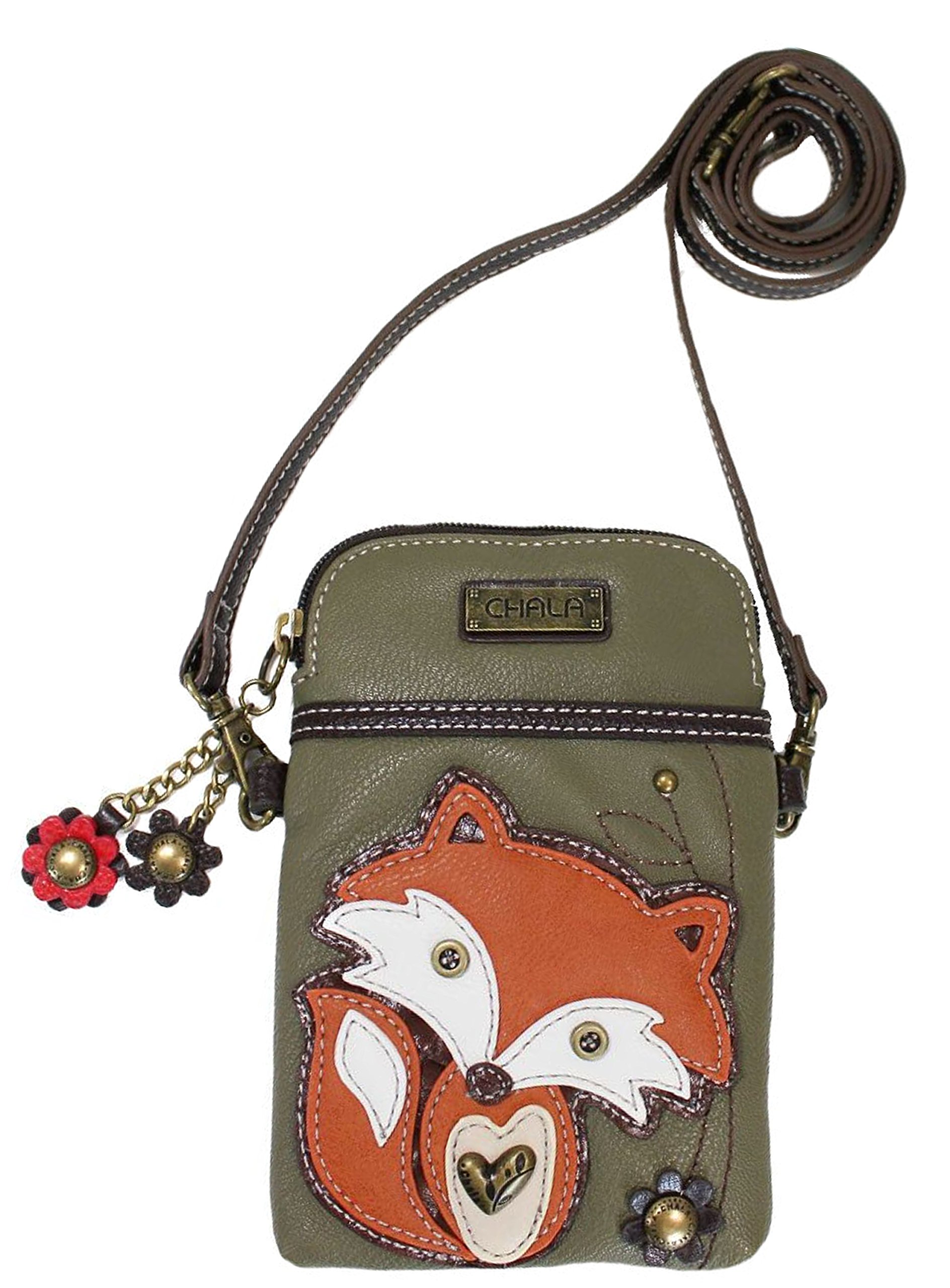 Chala Fox Crossbody Phone Purse for Women - Adjustable Convertible Strap, Fashion Shoulder Bag for iPhone 15/14/Pro Max, Samsung Galaxy - Perfect for Travel, Shopping & Daily Use