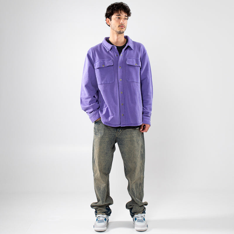 Supervsn Peace Over Shirt - Purple Oversized Streetwear Shirt for Men & Women | Perfect for Casual Wear, Street Style & Layering Outfits