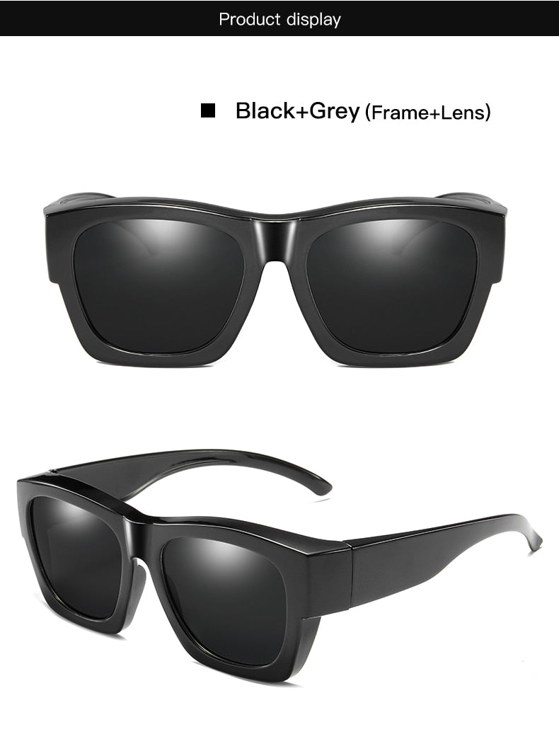 Aidien Unisex Square Full Rim Polarized Sunglasses S2020 - UV Protection, Lightweight & Stylish for Outdoor Activities, Driving, and Beach Vacations