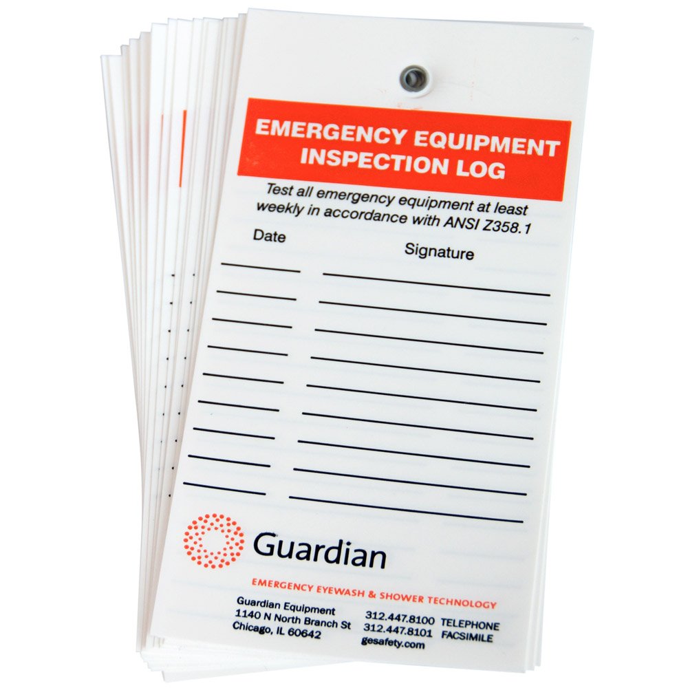 Guardian Equipment Industrial Lockout Tagout Safety Tags - 20-Pack White Paper Rectangular LOTO Tags for OSHA Compliance | Emergency Equipment Inspection, Maintenance & Hazard Warning Labels