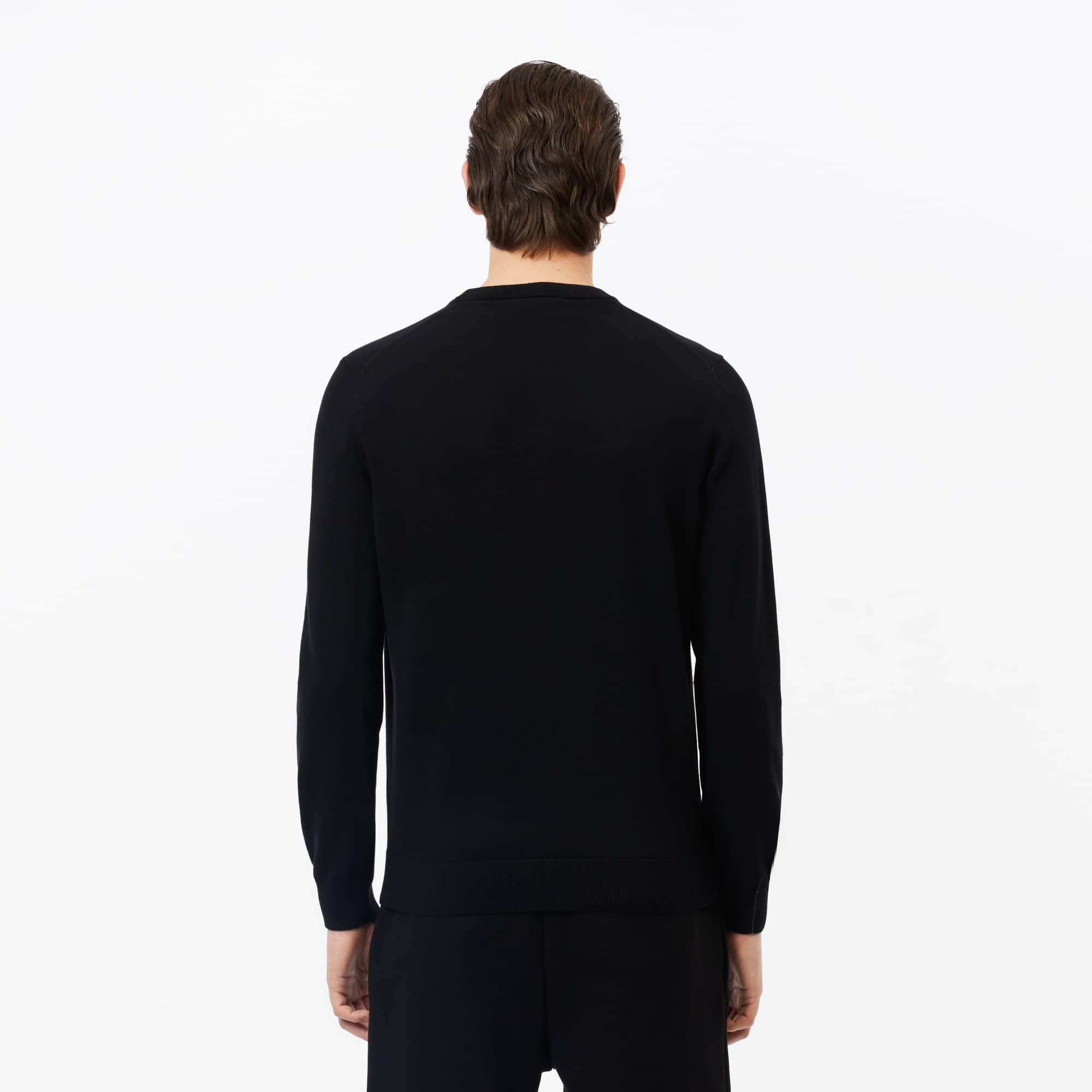 Lacoste Men's Knitted Jumper Sweater - Classic Cotton Pullover for Casual Wear, Office & Winter Outfits | Slim Fit Comfortable Crewneck Top