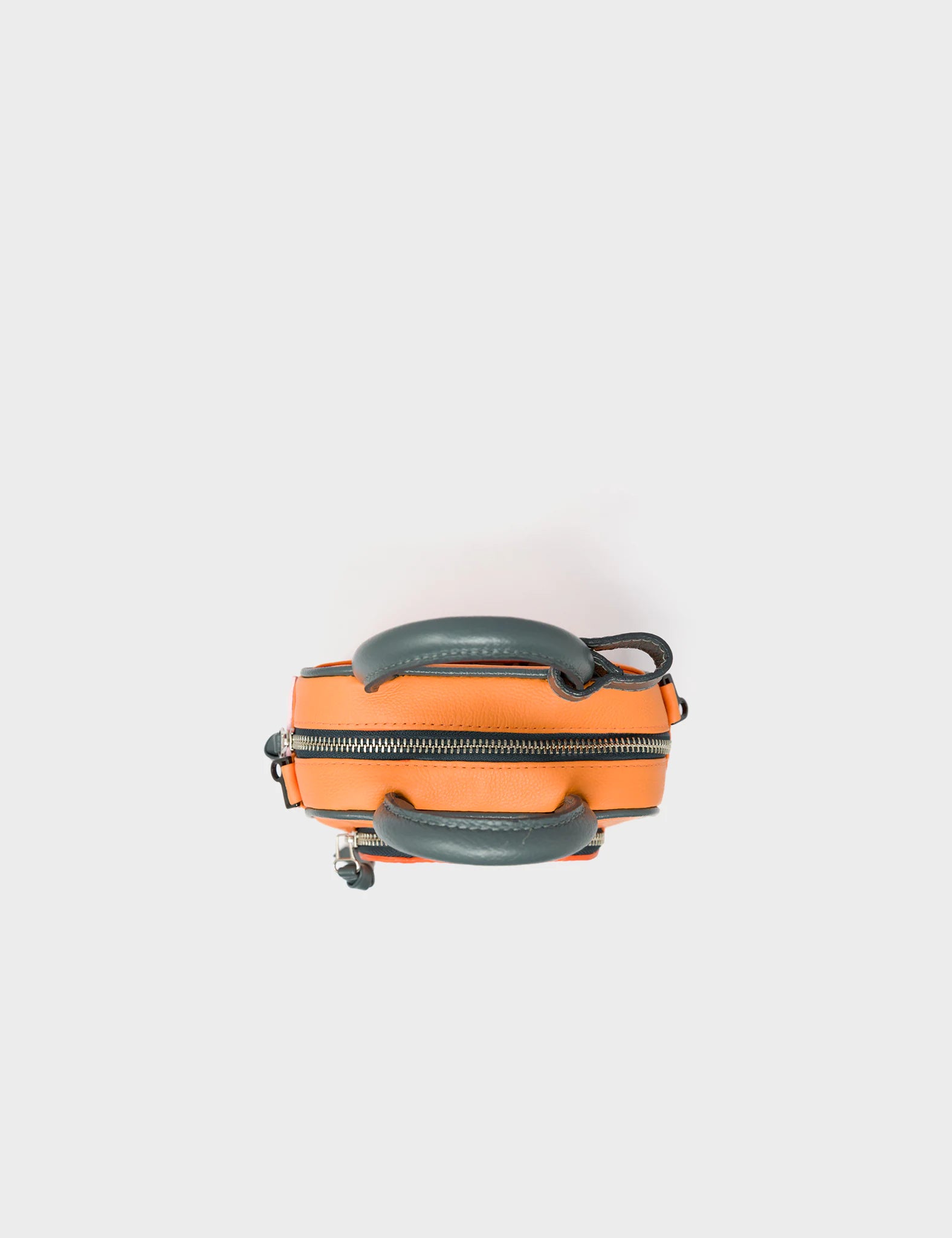Marino Mini Crossbody Bag - Blazing Orange Genuine Leather with Creatures of the Future Design - Perfect for Everyday Use, Travel & Fashion Accessories