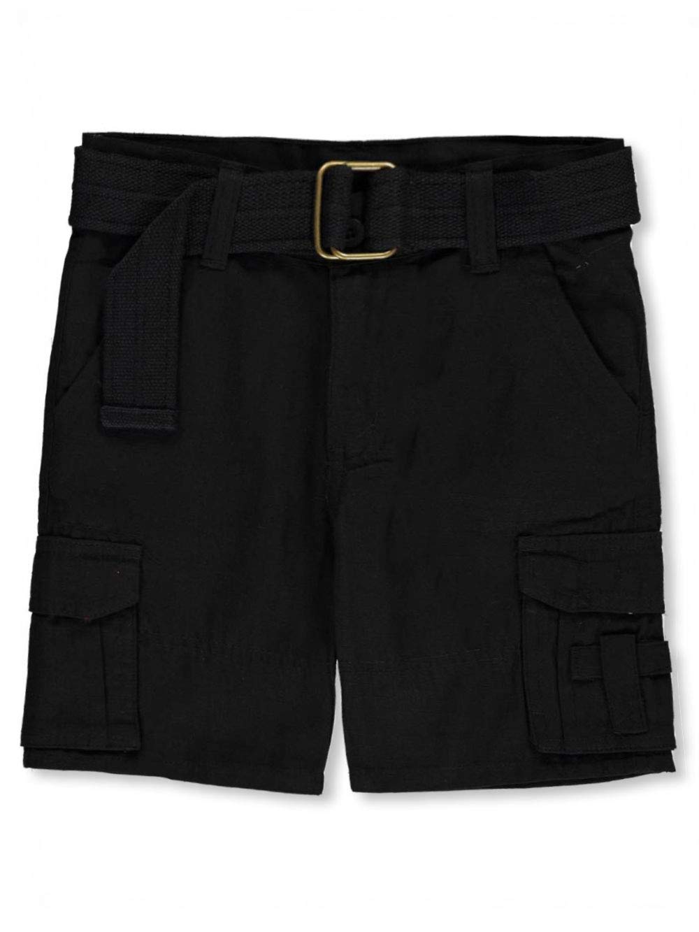 Boys' Cargo Shorts with Belt - Toddler Grid Matrix Design for Play & Outdoors