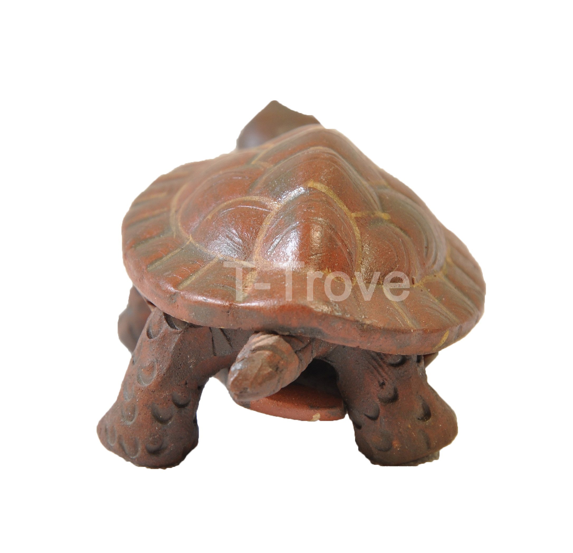 Handmade Ceramic Tortoise Figurine - Small Decorative Statue for Home, Office & Garden Decor | Feng Shui Gift, Zen Meditation Accent