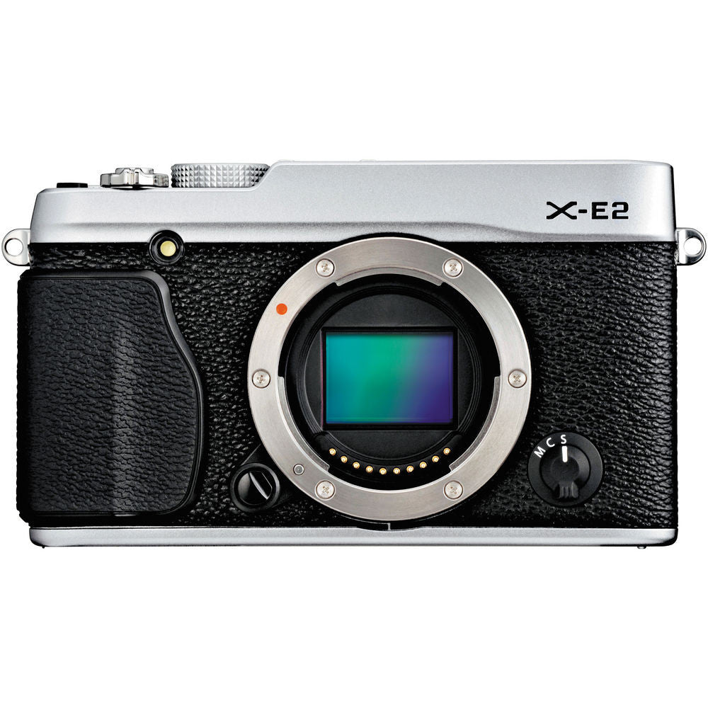 Fujifilm X-E2 Mirrorless Digital Camera with 16.3MP APS-C Sensor - Silver | Compact Travel & Street Photography Camera for Enthusiasts