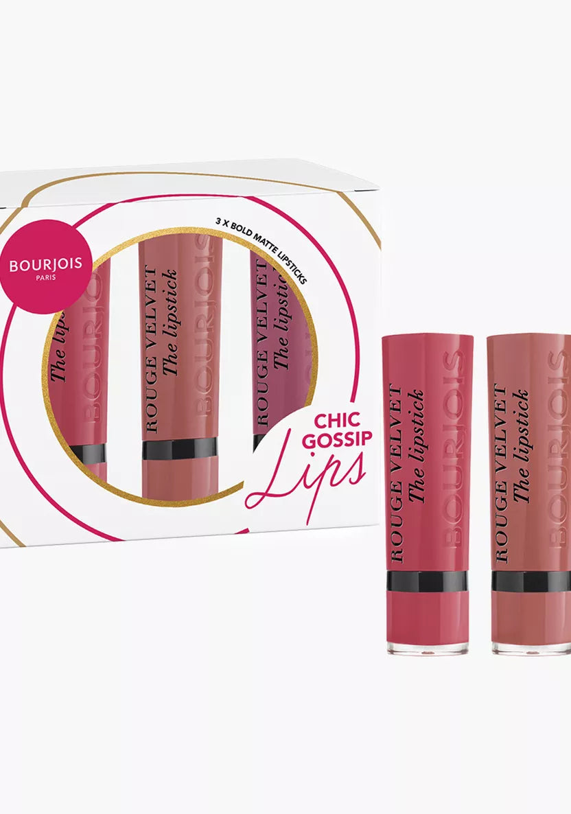 Bourjois Chic Gossip Long Lasting Pink Lipstick - Moisturizing Matte Finish, Cruelty Free Makeup for Everyday Wear & Special Occasions