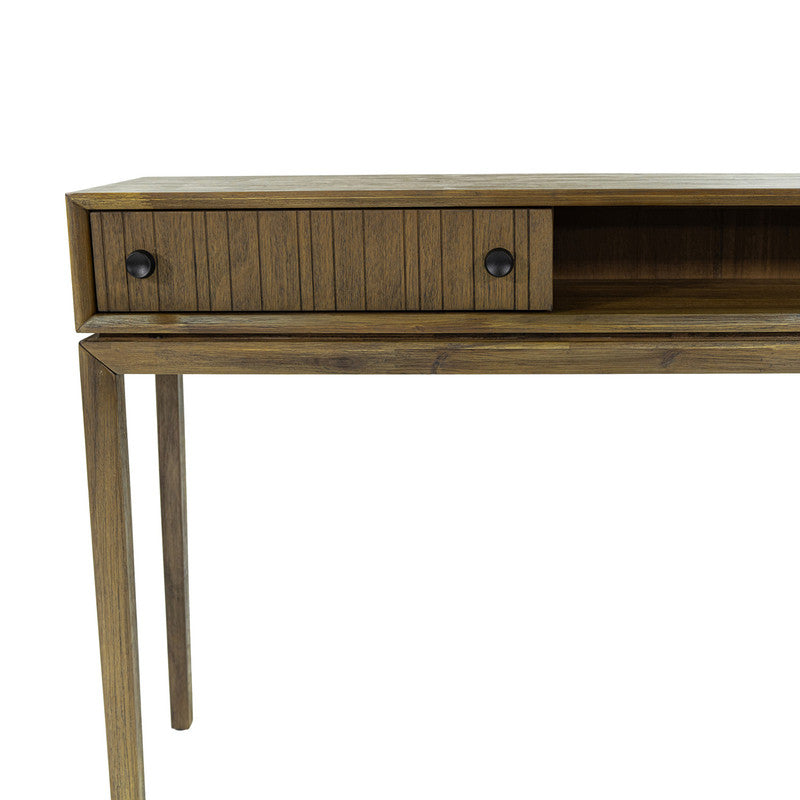 Modern Borgergade 43.5 Sofa Table - Solid Wood Chestnut Finish - Perfect for Living Room, Entryway, or Behind Couch Decor