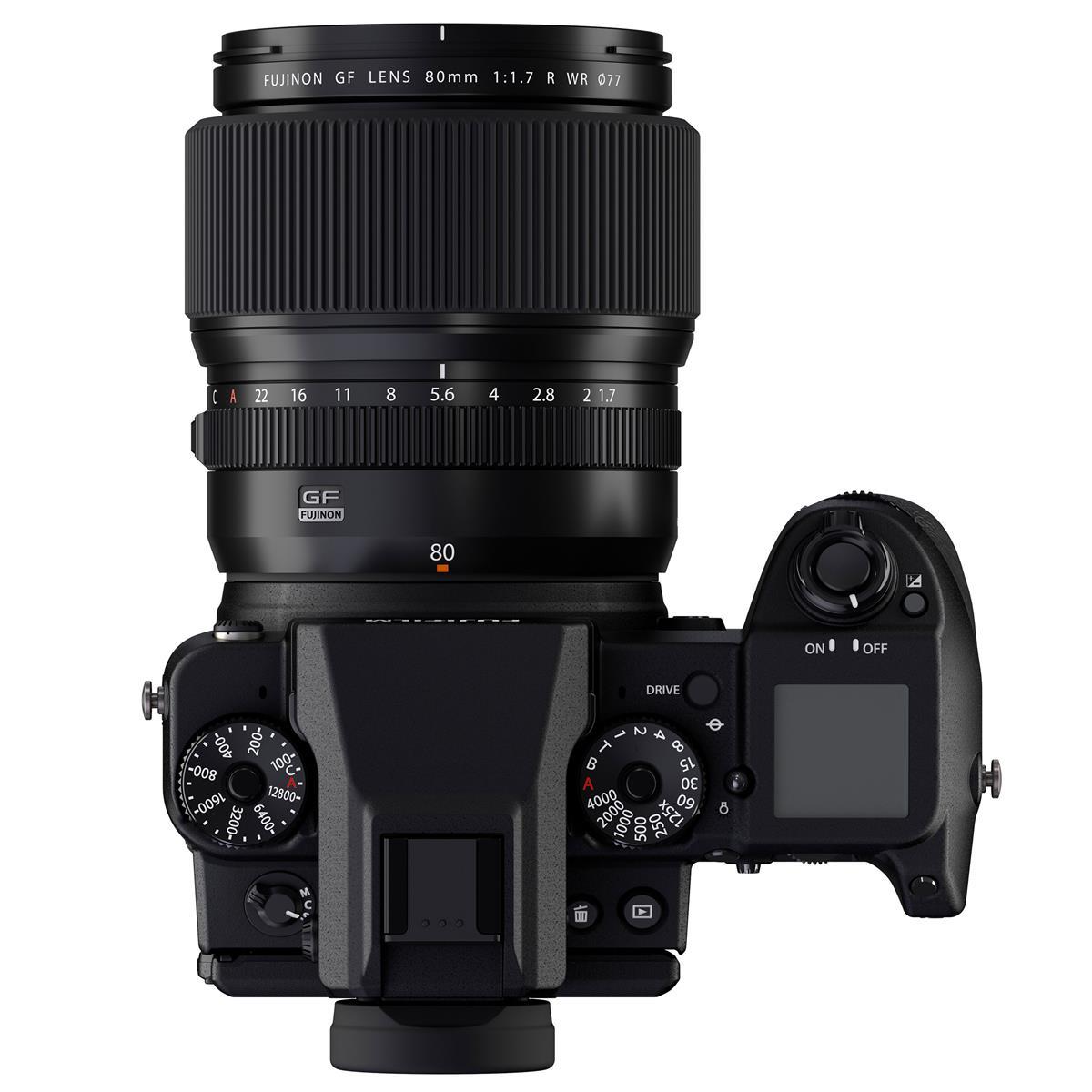 FUJIFILM GF 80mm f/1.7 R WR Lens for GFX System - Professional Medium Format Portrait & Low Light Photography - Perfect for Weddings, Studio Portraits and Night Scenes