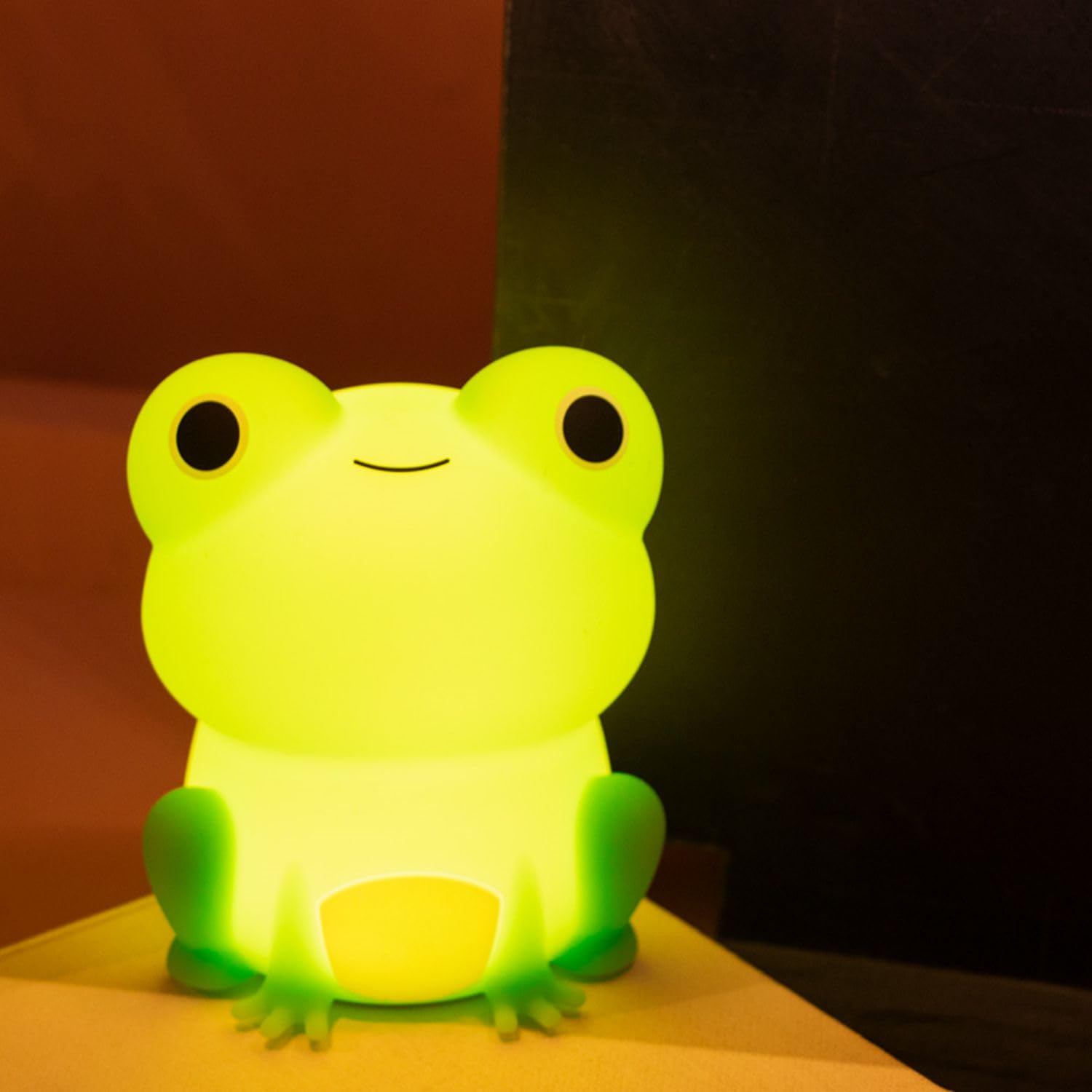 Cute Frog Night Light for Kids - Color Changing Soft Silicone Nursery Lamp with Dimmable Timer & Rechargeable Battery | Perfect Baby Room Decor, Children's Gift for Bedtime, Nursery, Playroom & Relaxation