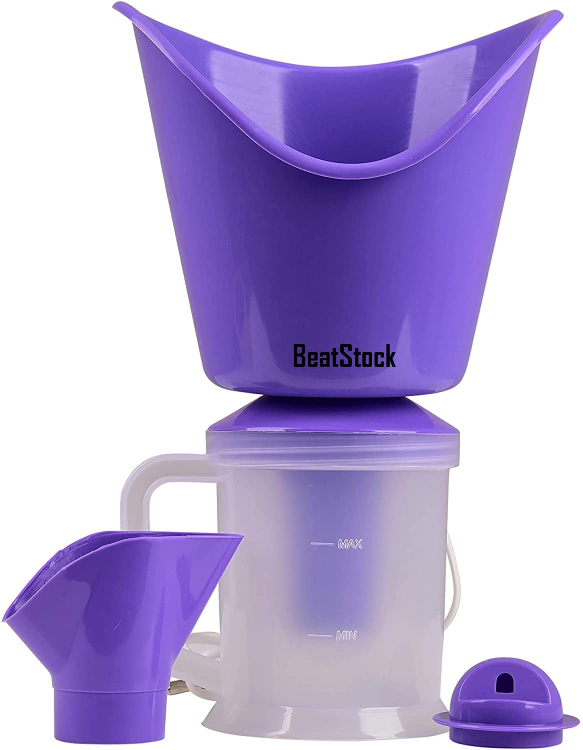 BeatStock 3-in-1 Portable Inhaler Vaporizer & Facial Steamer - Relieves Cold, Cough & Enhances Skin Care - Perfect for Home Use, Travel & Spa Treatments