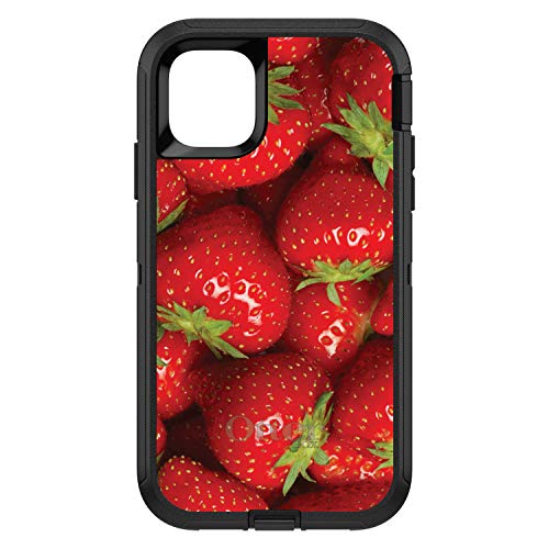 Bright Red Strawberries On Black Case