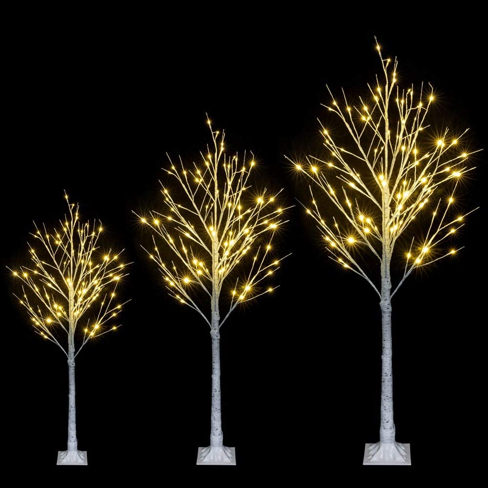 4 Foot Snowflake Christmas Tree with 48 LED Lights - Pre-Lit White LED Decorations for Holiday Home Decor, Winter Party & Festive Indoor/Outdoor Decoration