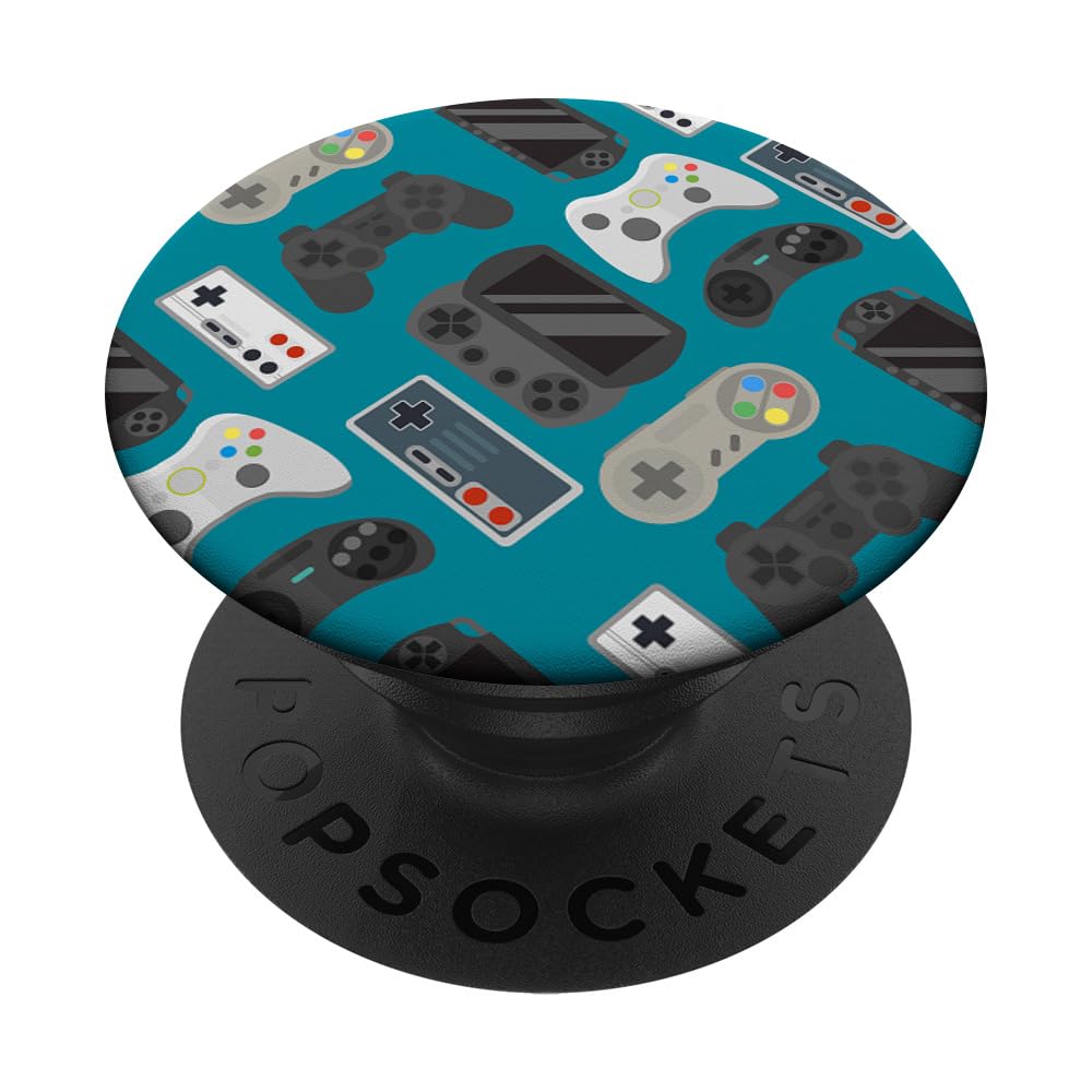 Wireless Gaming Controller for PC & Mobile - Ergonomic Gamepad for Gamers - Perfect Gift for Gaming Enthusiasts - PopSockets PopGrip with Swappable Design for Phones & Tablets (Ideal for Gaming, Travel & Everyday Use)