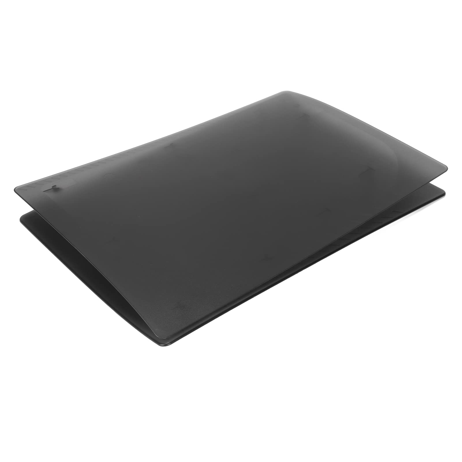 Zunate PS5 Faceplate Cover - Black ABS Anti-Scratch Dustproof Replacement Side Plates for PlayStation 5 Console | Perfect for Gaming Setups & Console Protection
