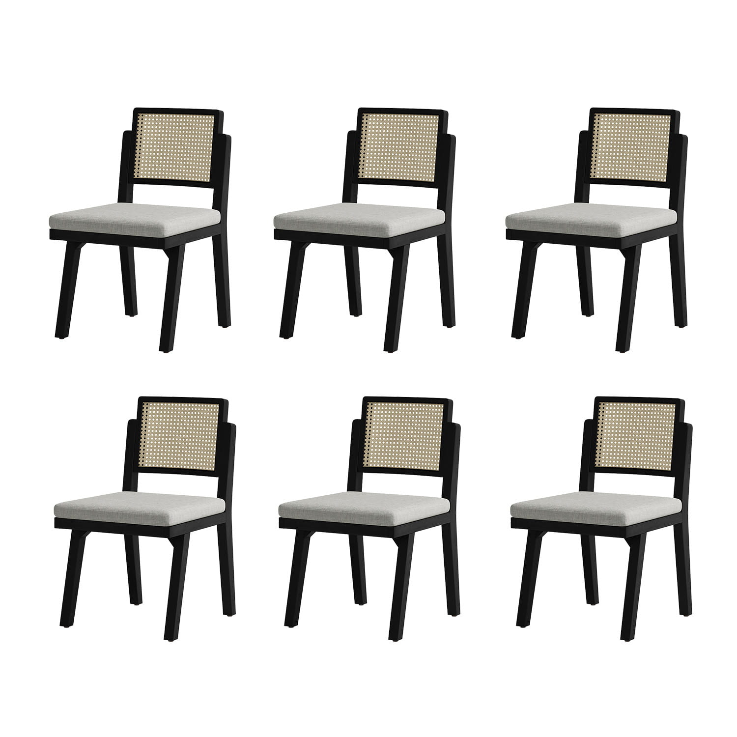 Elazar Modern Woven Rattan Dining Chair with Backrest - Indoor/Outdoor Use - Patio, Dining Room, Kitchen, Restaurant - Comfortable & Stylish Seating Solution