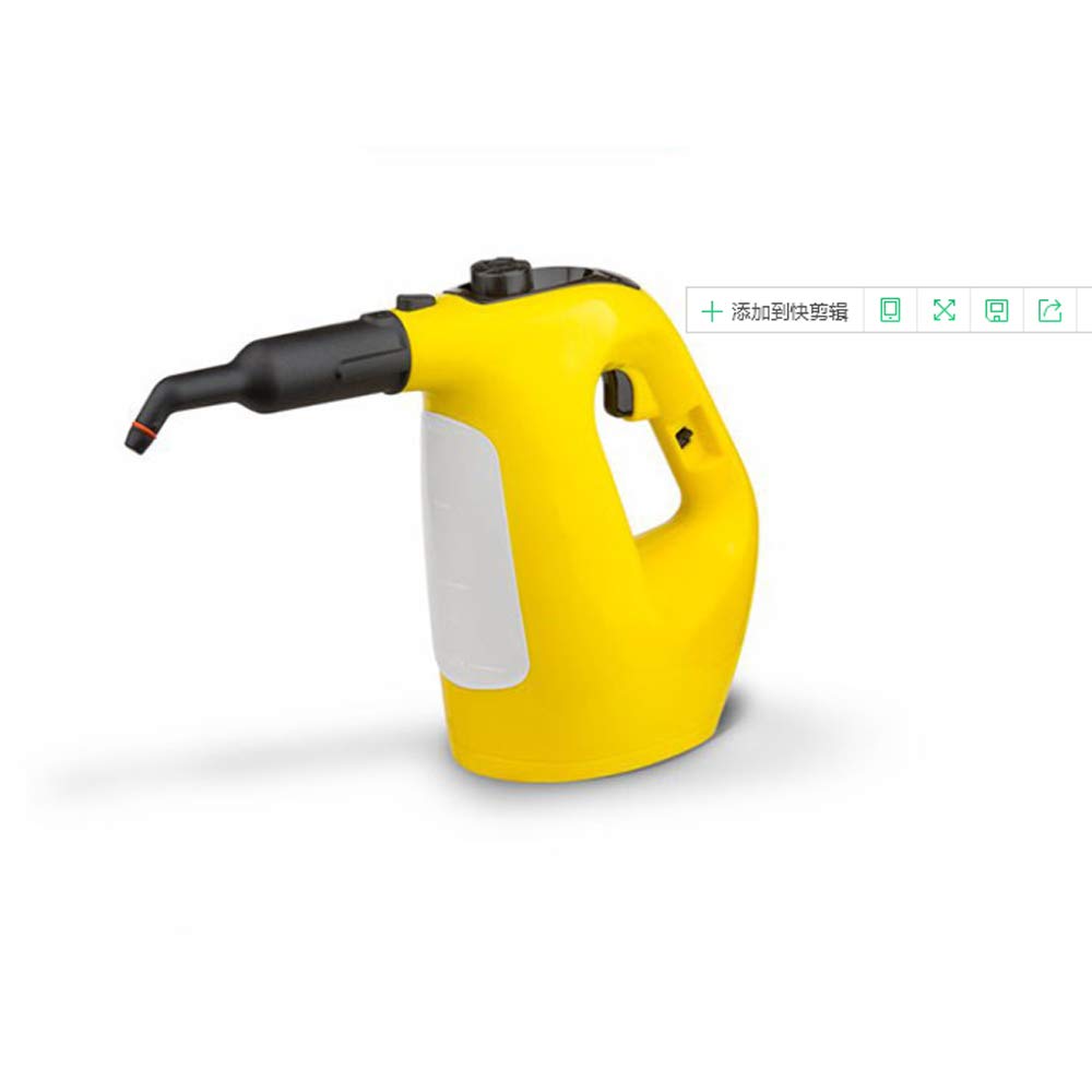 CGOLDENWALL 1500W Handheld Steam Cleaner - High Pressure & High Temperature Chemical-Free Steamer for Floors, Kitchen, Bathroom - Perfect for Deep Cleaning Tiles, Grout, Stoves & Sanitizing Surfaces (Yellow, No Floor Brush)