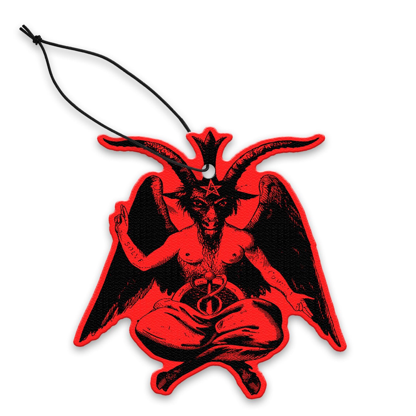 Baphomet Car Air Freshener - Gothic Decor Scented Hanging Ornament for Vehicles, Home & Office | Perfect for Halloween, Gothic Parties & Alternative Lifestyle