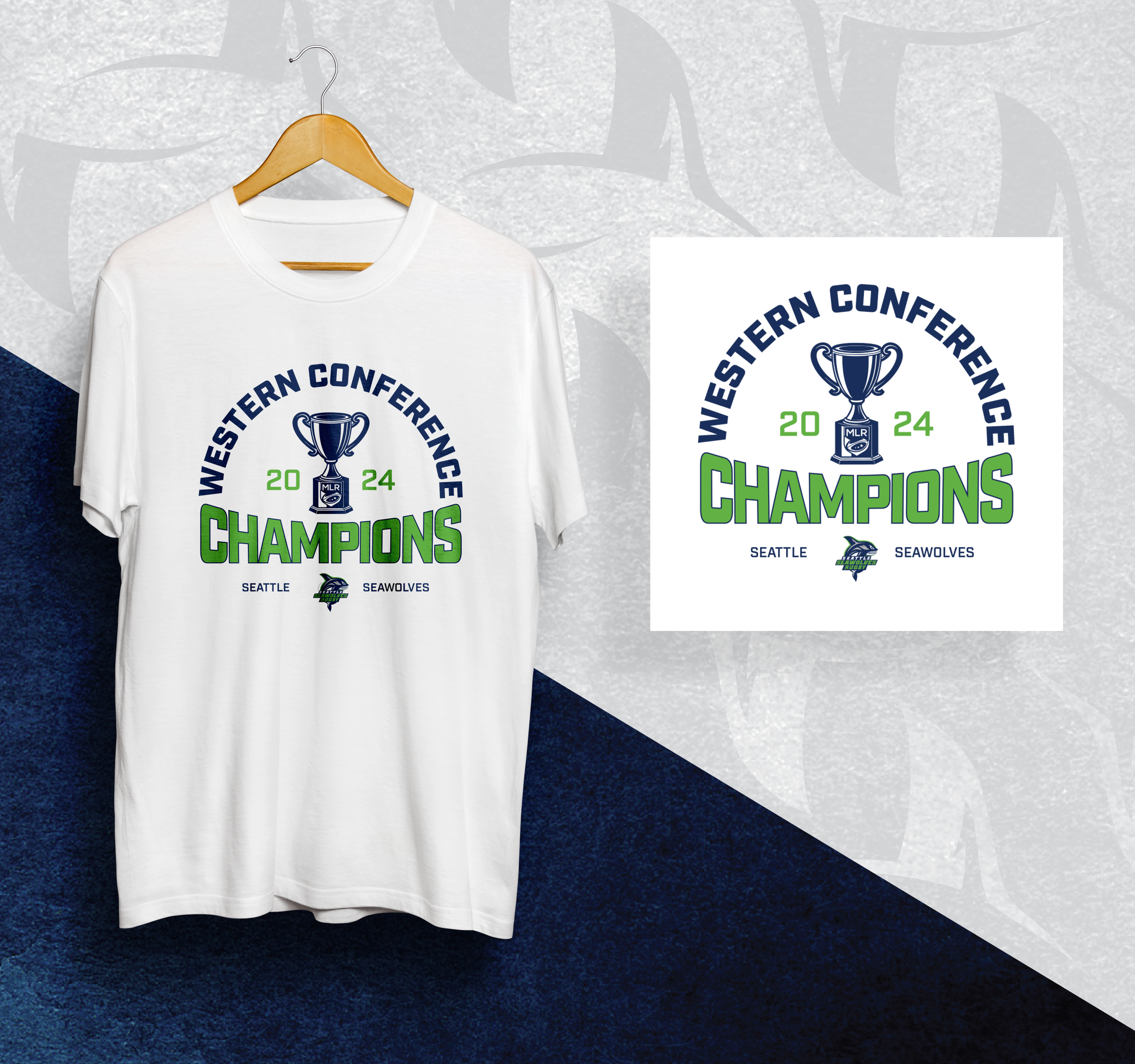 Seattle Seawolves Western Conference Champions T-Shirt - Rugby Fan Apparel for Men & Women - Perfect for Games, Tailgating, and Sports Events