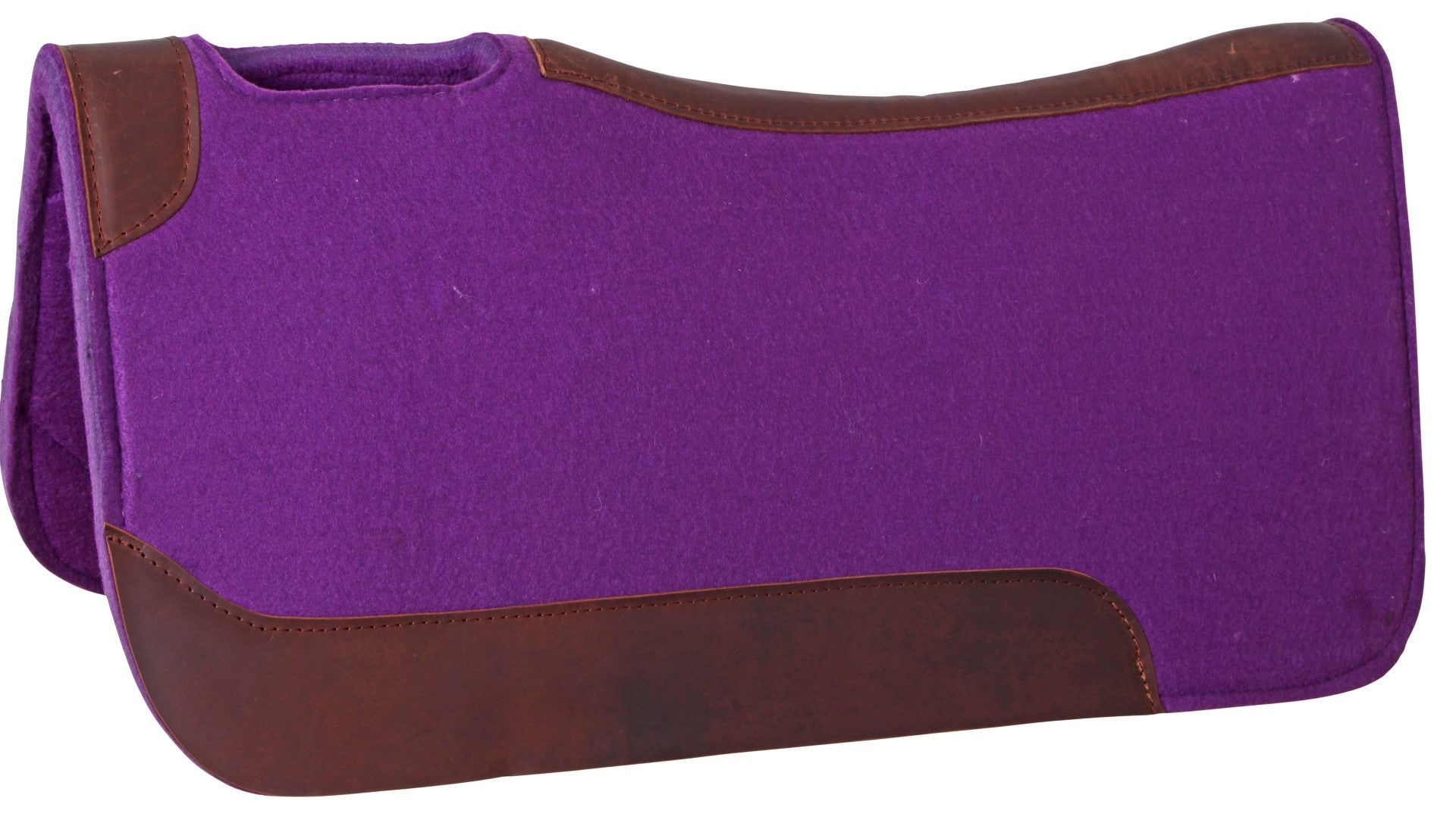 Double Hill Contoured Synthetic Western Saddle Pad - Non-Slip Shock Absorbing Horse Riding Pad for Trail, Rodeo & Training - Comfort Fit for Quarter Horses & All Western Disciplines