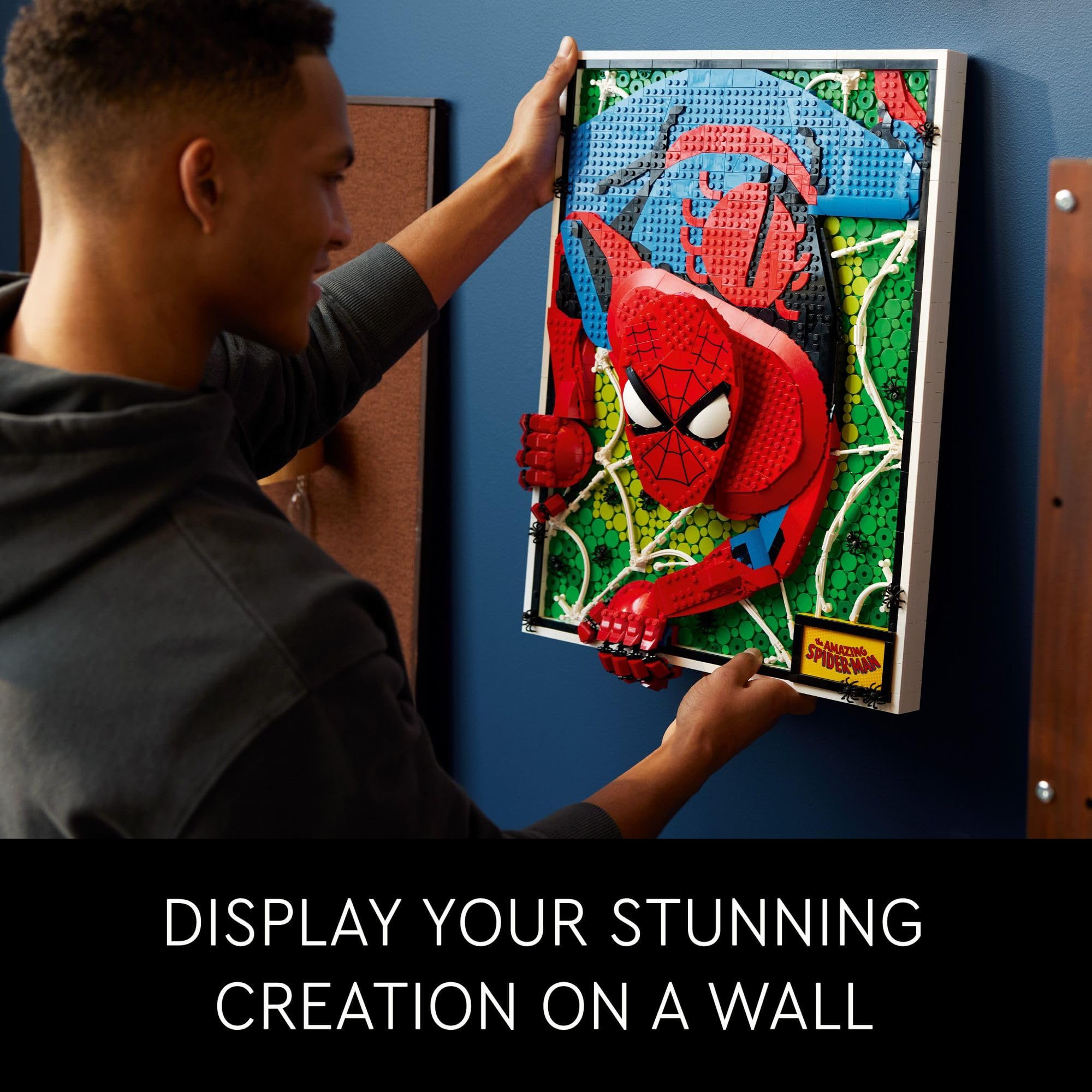 LEGO Art The Amazing Spider-Man 31209 Building Kit - DIY Superhero Wall Decor for Adults & Teens | Nostalgic Marvel Collectible | Perfect for Home Display, Back to School Gifts & Spider-Man Fans' Rooms