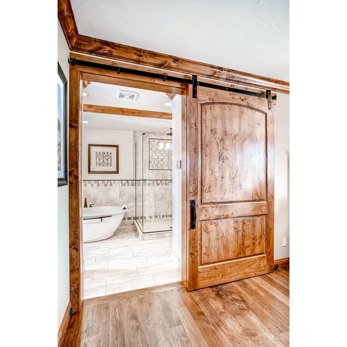 Premium Wagon Wheel Horseshoe Roller for Barn Doors - 1 3/4