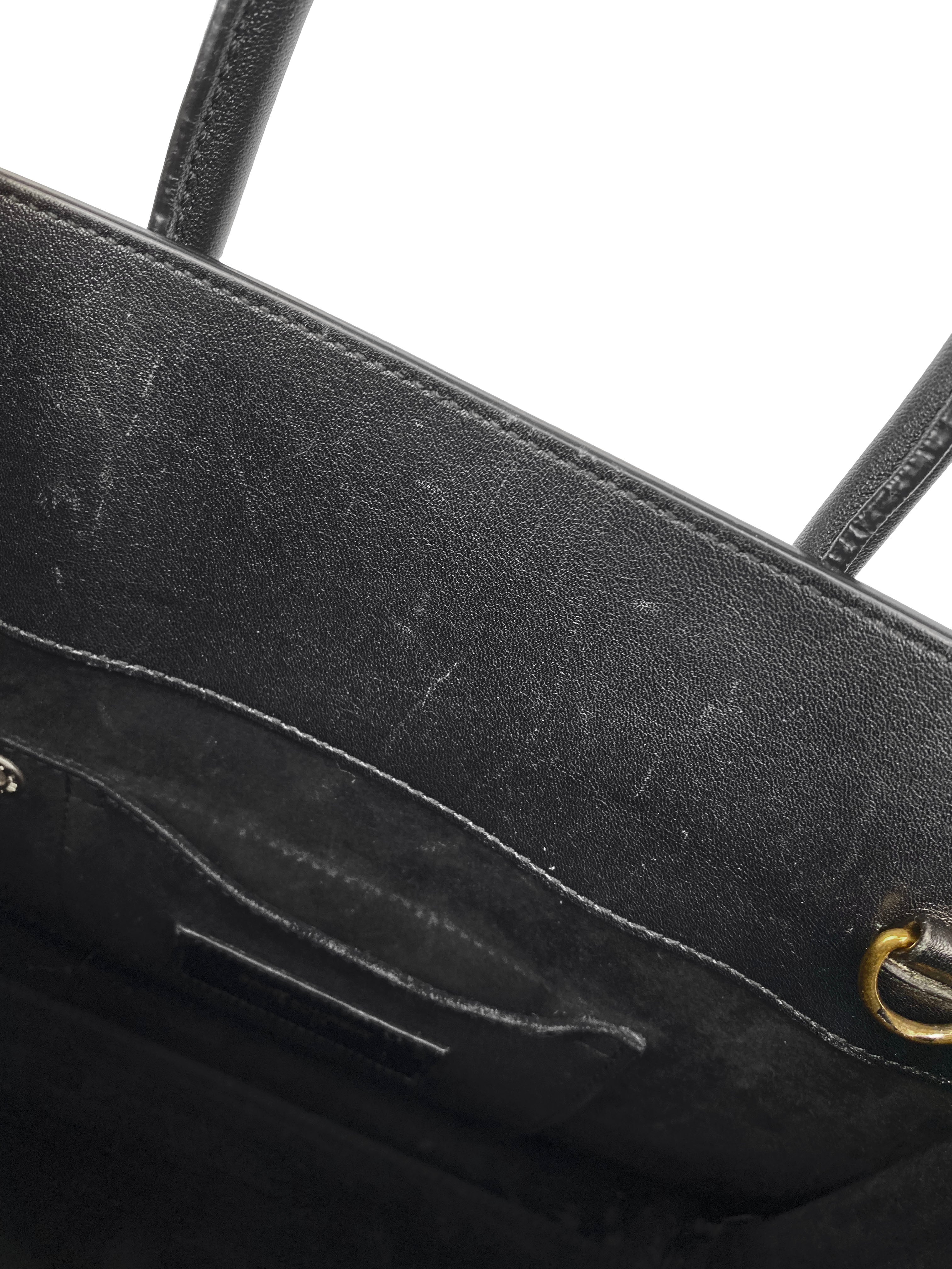 Saint Laurent Small Black Sac De Jour Tote Bag - Luxury Leather Handbag for Women | Perfect for Work, Travel & Everyday Use