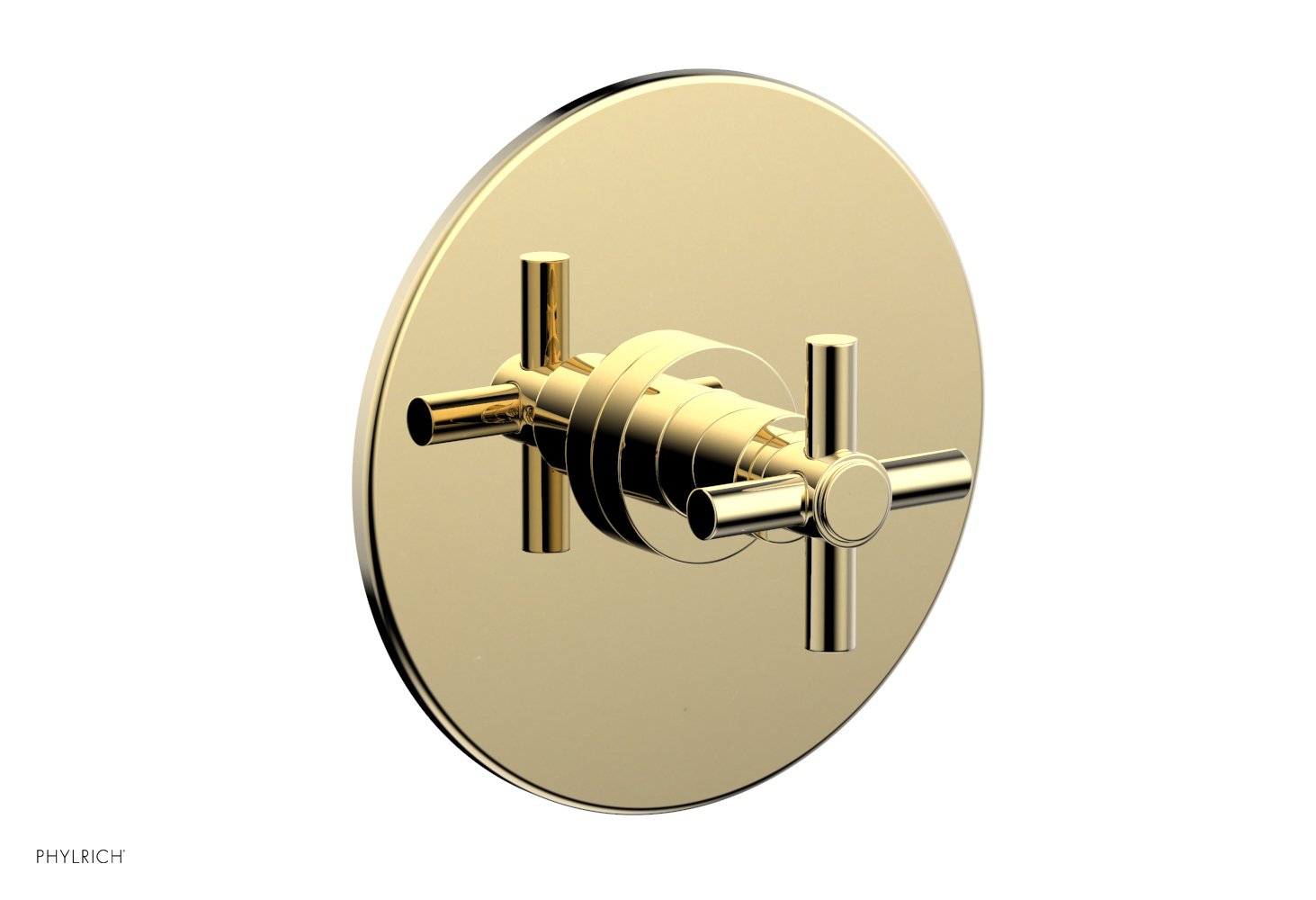 BASIC 1/2 Thermostatic Shower Trim with Tubular Cross Handle DTH134 - Perfect for Bathroom Renovation & Modern Shower Systems