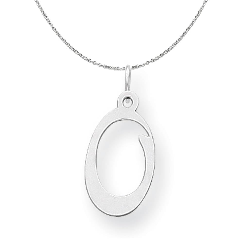 Sophia Silver Initial O Necklace - Elegant Gift for Her