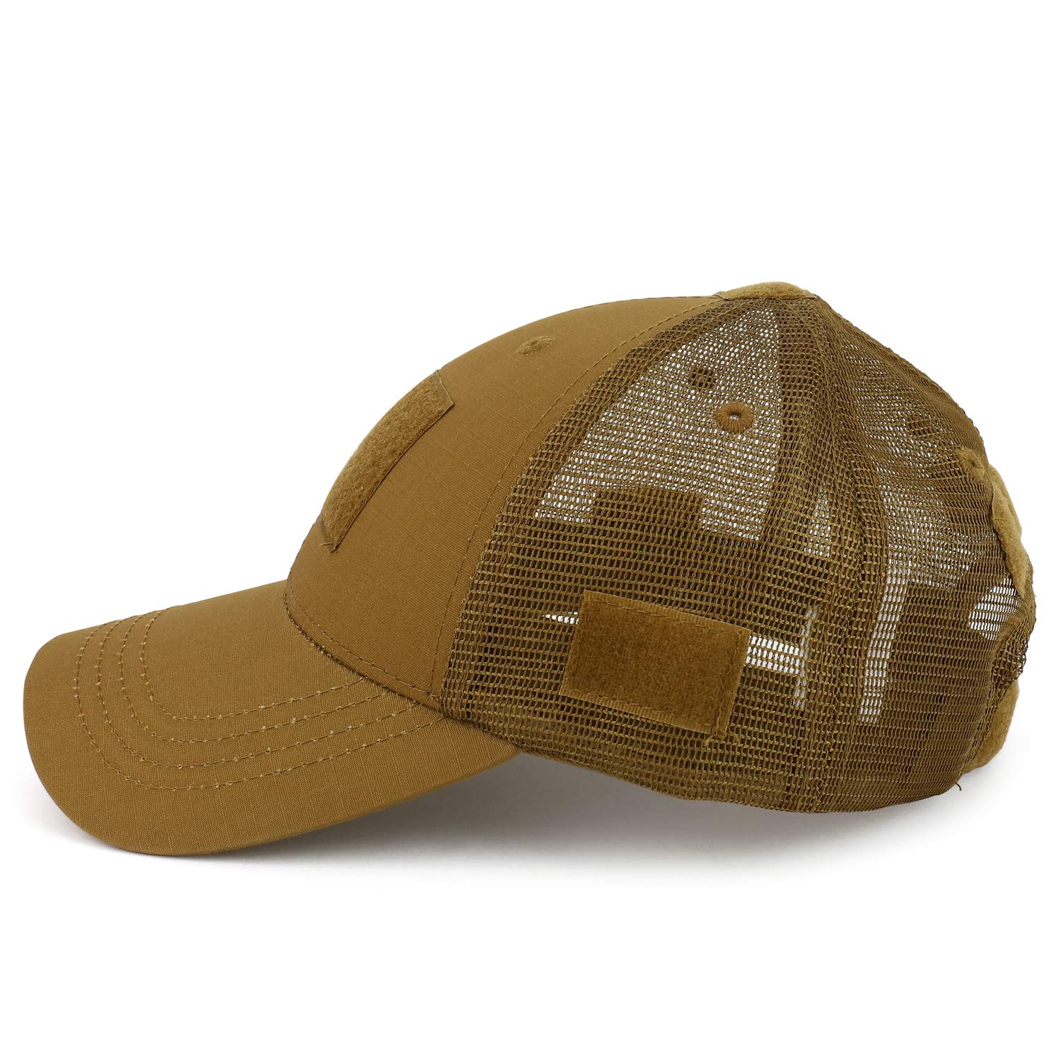 Ripstop Tear Resistant Tactical Trucker Mesh Back Cap - Durable Military Style Hat for Outdoor, Hiking, and Work - Perfect for Camping, Fishing, and Tactical Operations