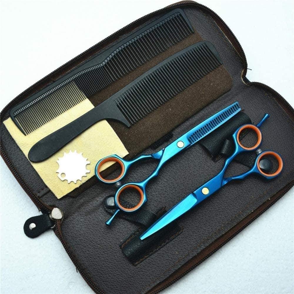 Professional Hairdressing Scissors 6 Inch - Barber Shears for Salon & Home Use - Stainless Steel Single/Double Blade Willow Leaf Design - Perfect for Hair Cutting, Styling & Trimming