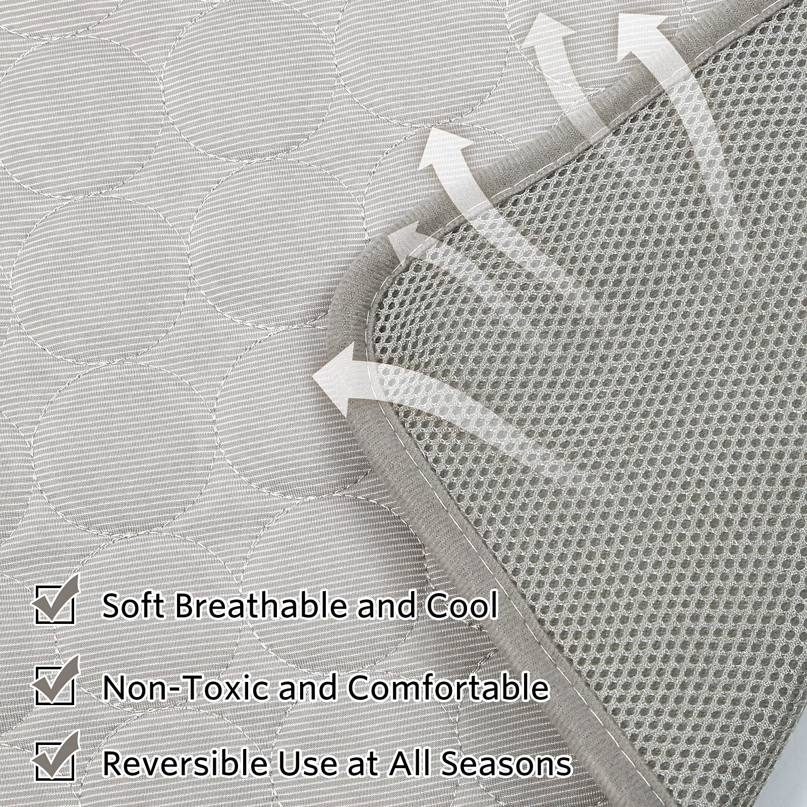 SHEJIZE Cooling Mat for Dogs - Portable & Washable Pet Cooling Pad, Foldable for Travel, Keeps Pets Cool in Summer Heat - Perfect for Outdoor Adventures, Car Rides & Hot Weather Relief