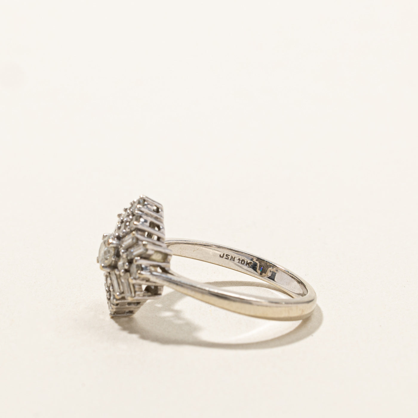 0.66ctw Diamond Cluster Ring for Women | Size 6.25 | Round Cut Engagement Wedding Band | Perfect for Anniversary, Proposal & Special Occasions