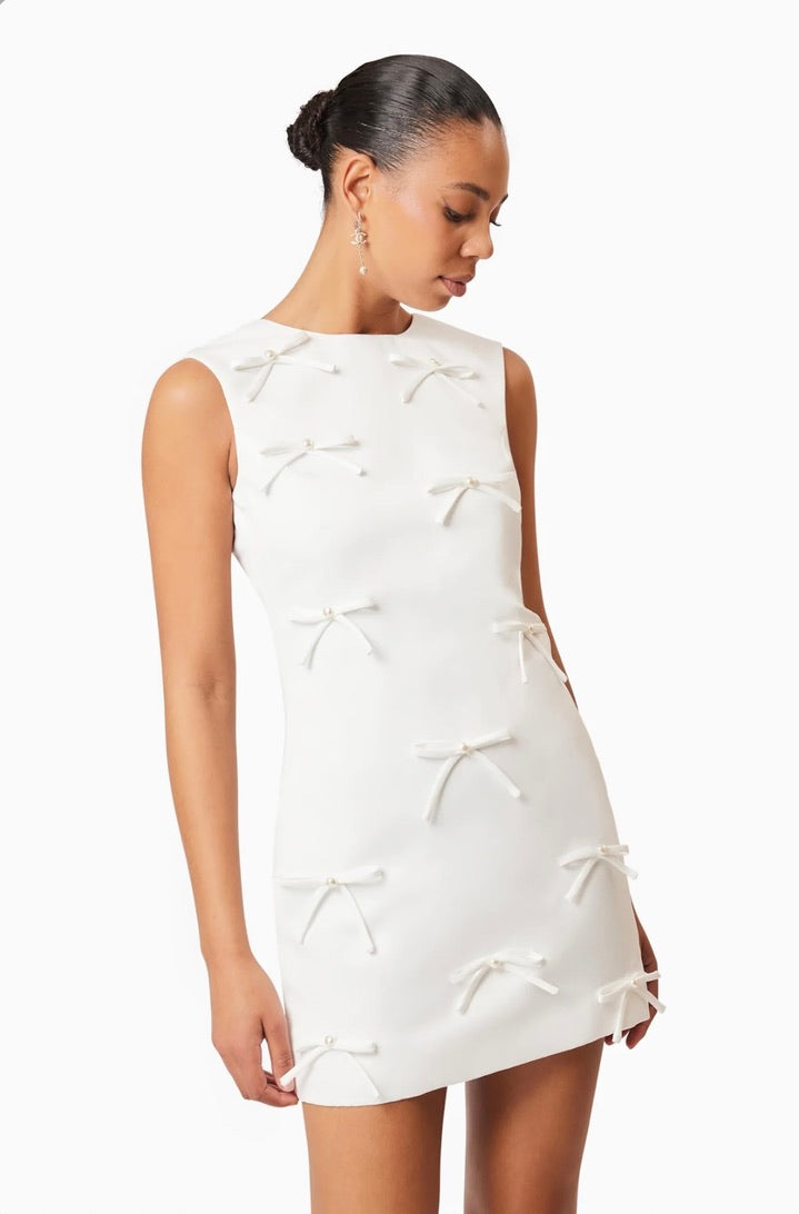 Elegant Rose Bow Shift Dress for Women - Flowy A-Line Summer Dress for Casual Wear, Office, Party & Special Occasions